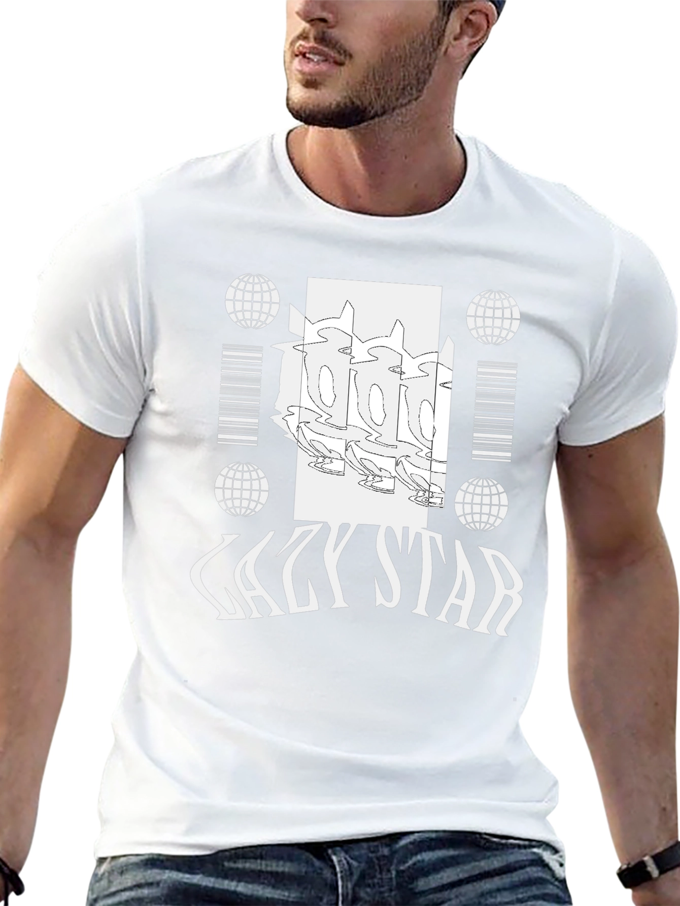 Lazy Star Graphic Tee - Cool & Trendy