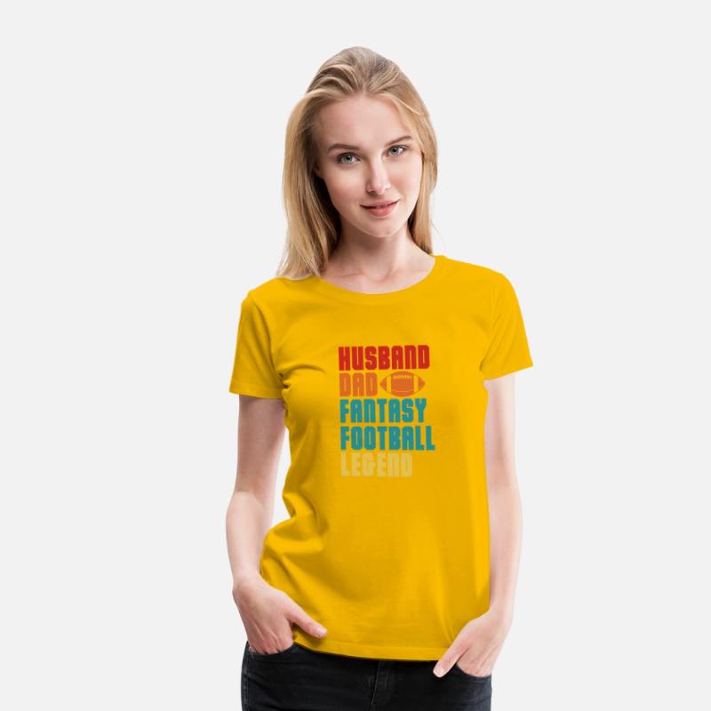 Husband Dad Fantasy Football Legend Retro
