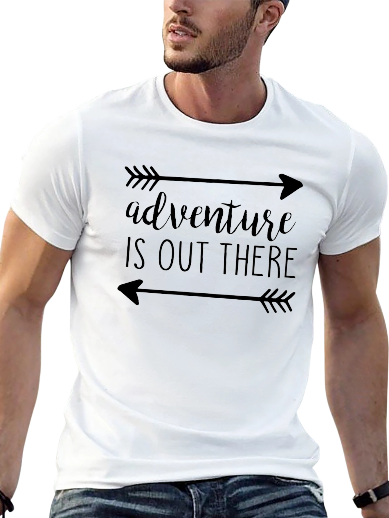 Adventure is Out There Graphic T-Shirt - Black