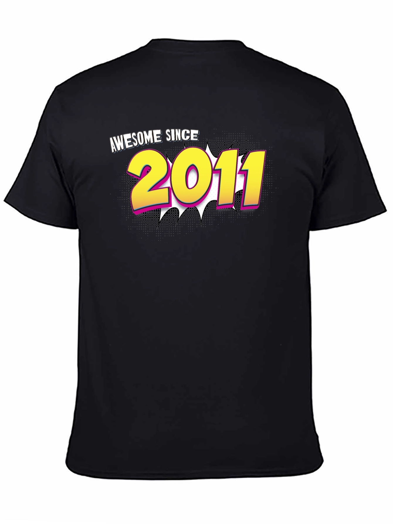 Awesome Since 2011 Black T-Shirt