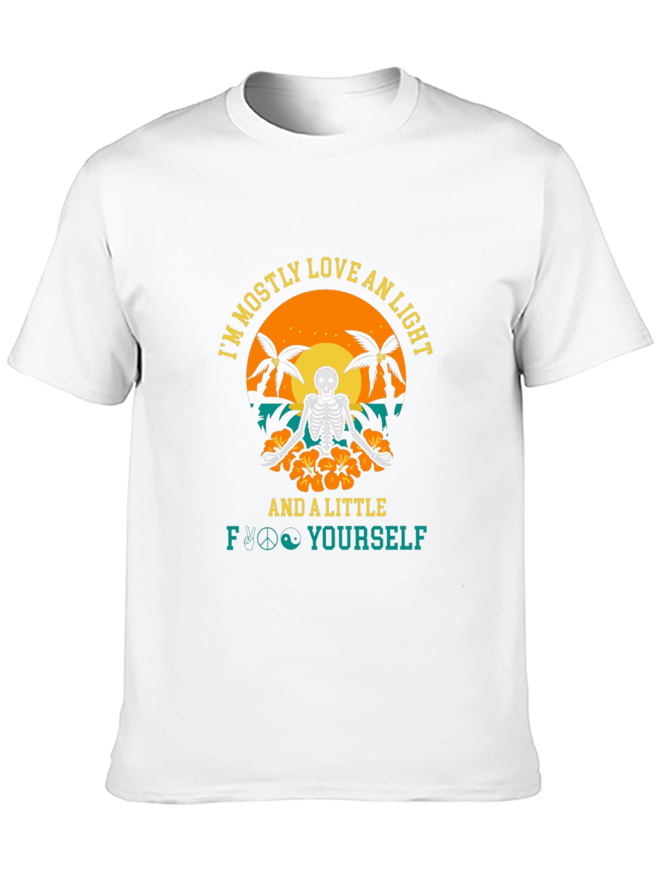 Love An Light T-Shirt Skeleton Design