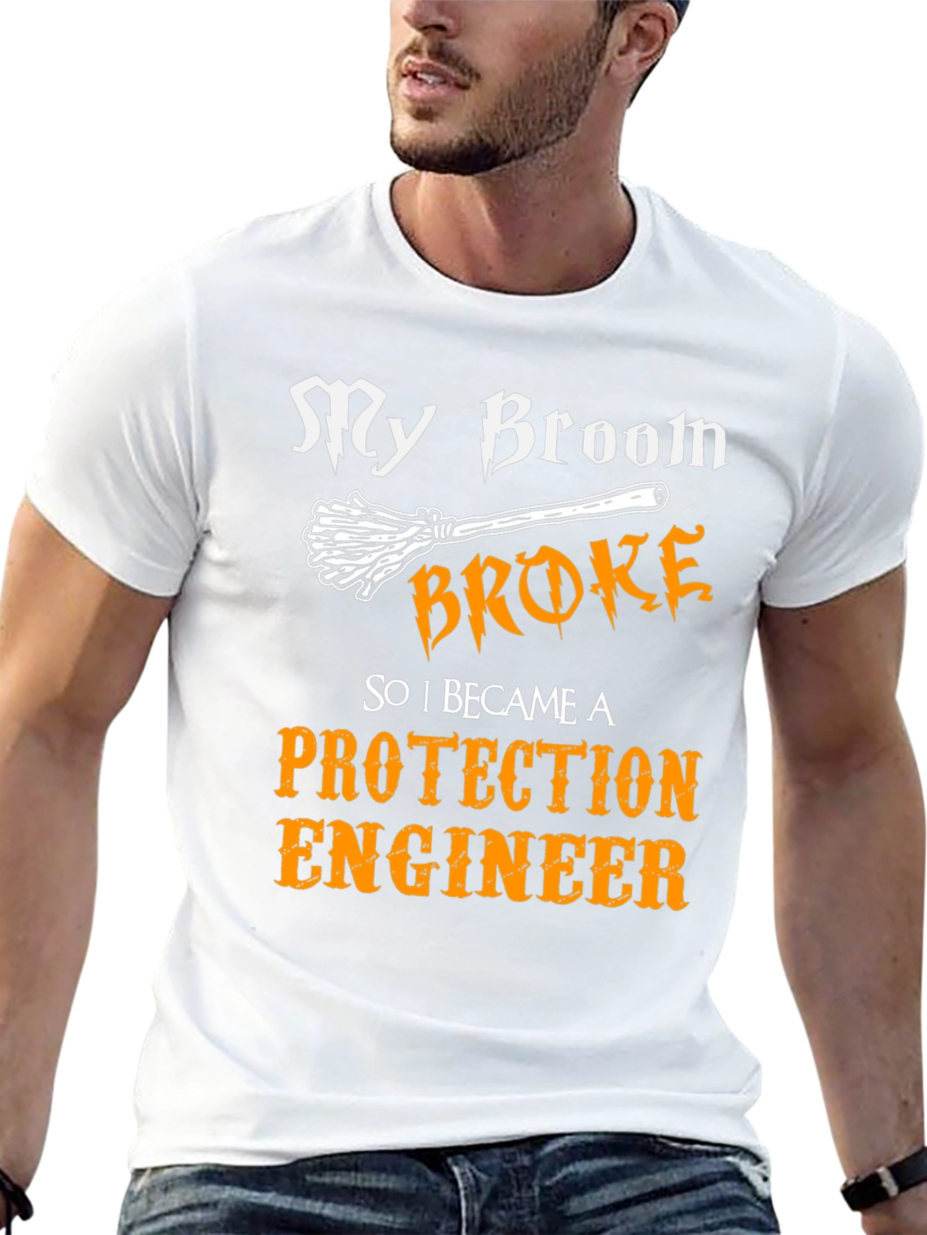 My Broom Broke Protection Engineer T-Shirt