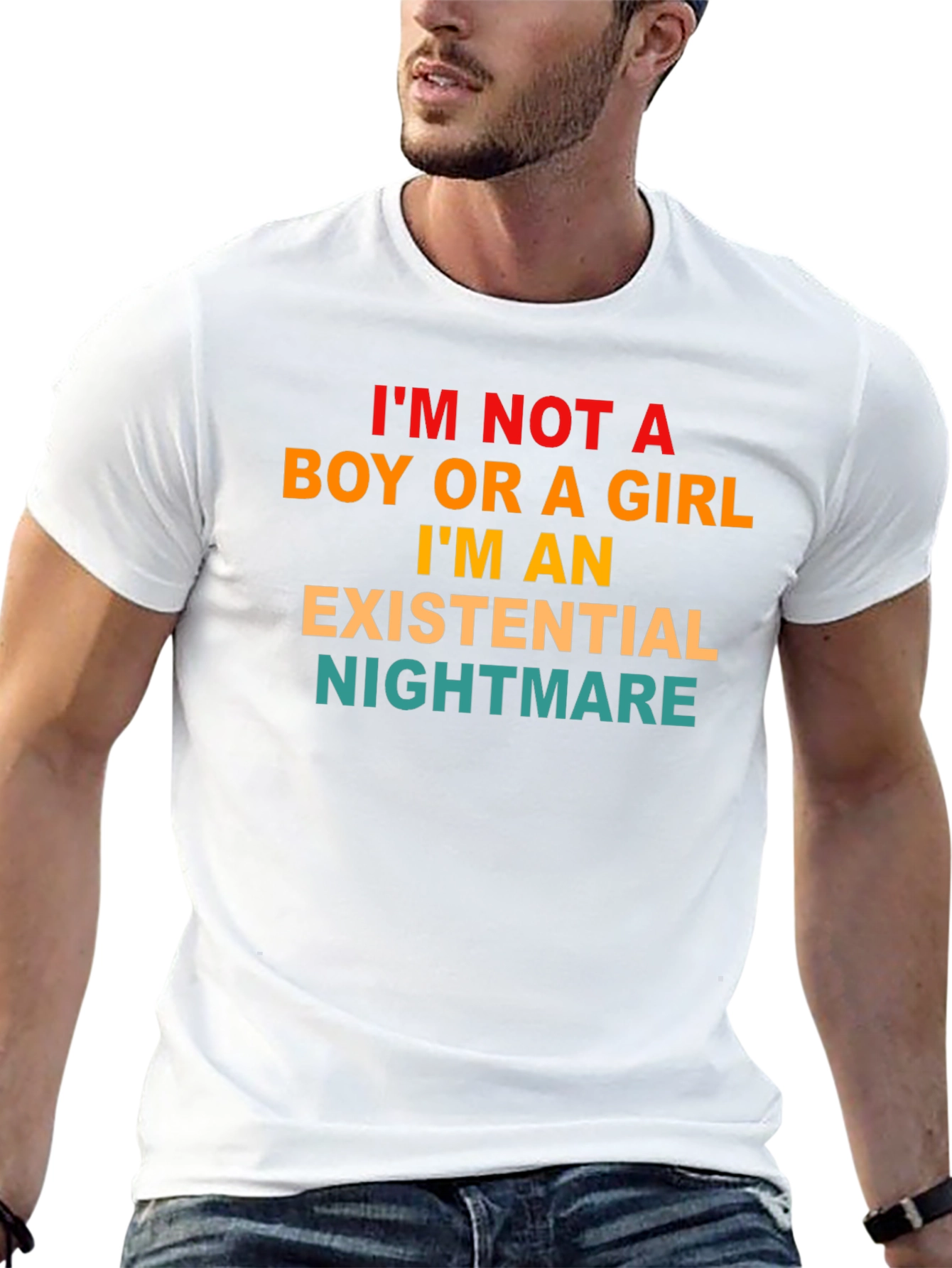 Existential Nightmare Graphic Tee - Unisex Black T-Shirt