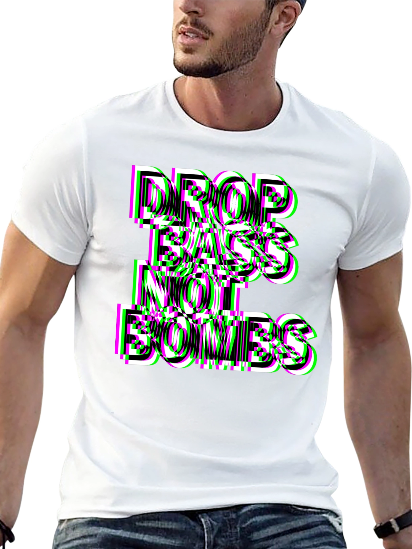 Drop Bass Not Bombs Graphic Tee