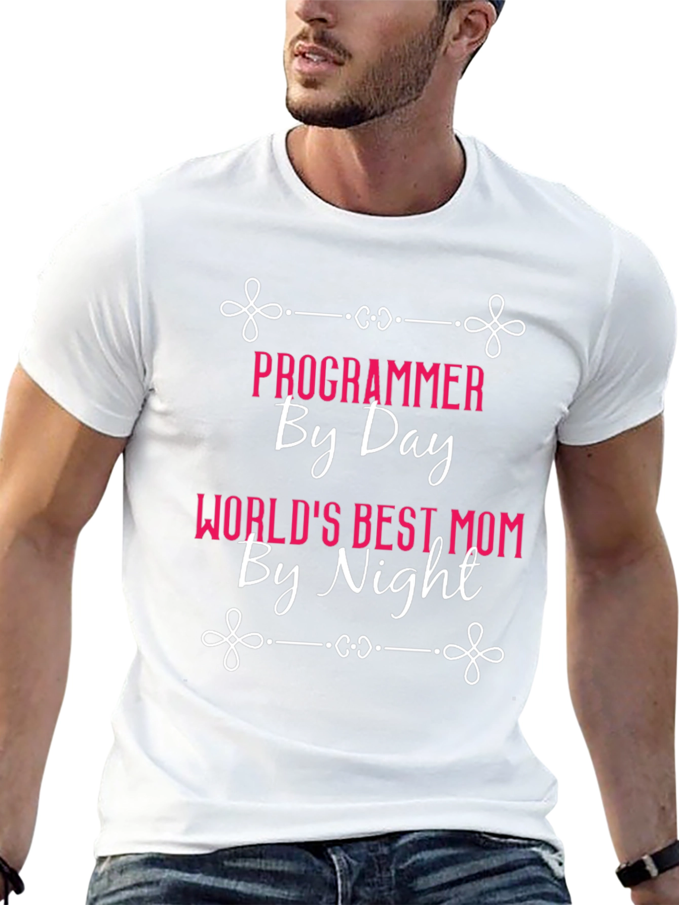 Programmer Mom Black T-Shirt - Day and Night