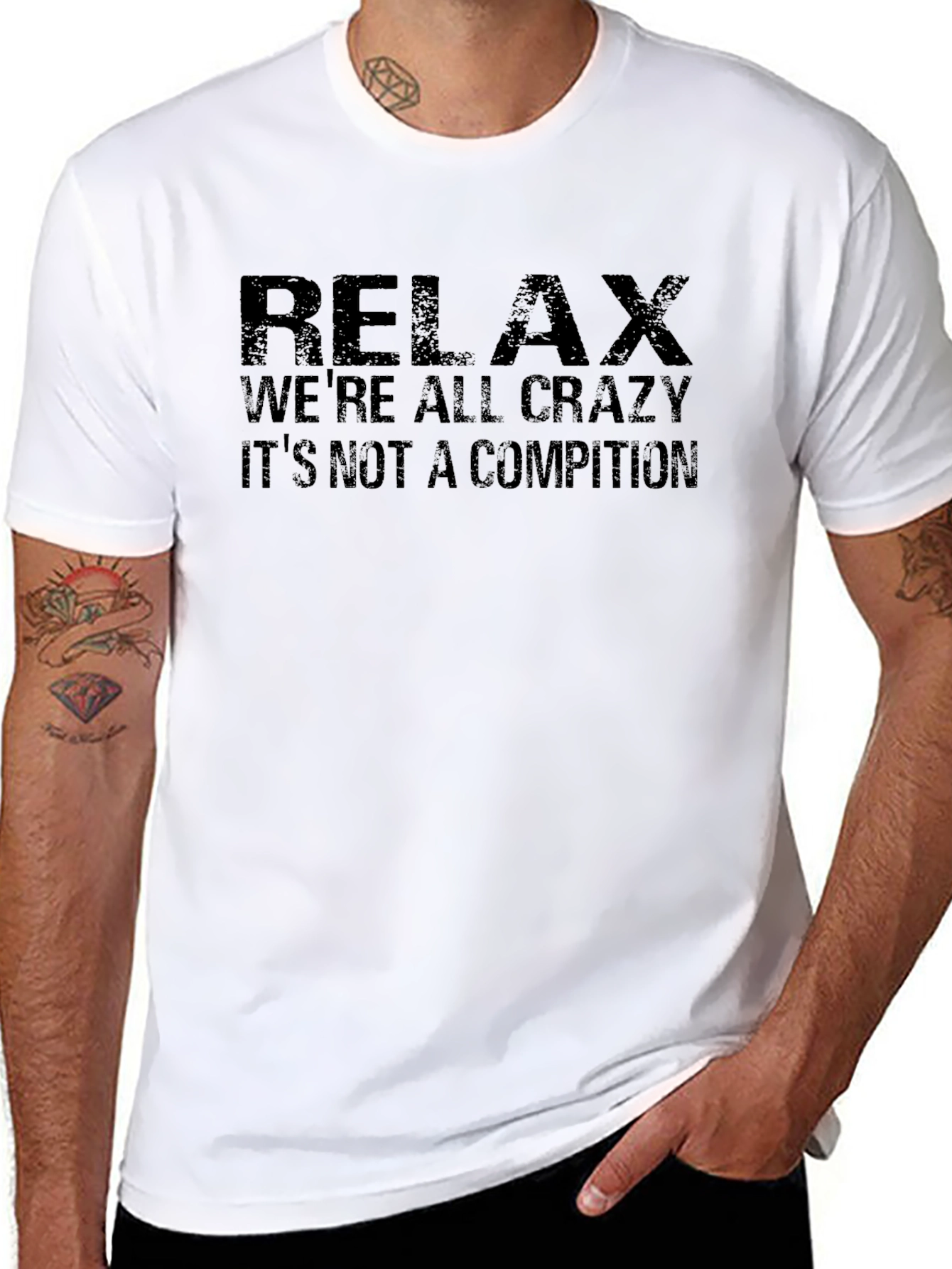 Relax Graphic Tee - Crazy Crew Comfort Shirt