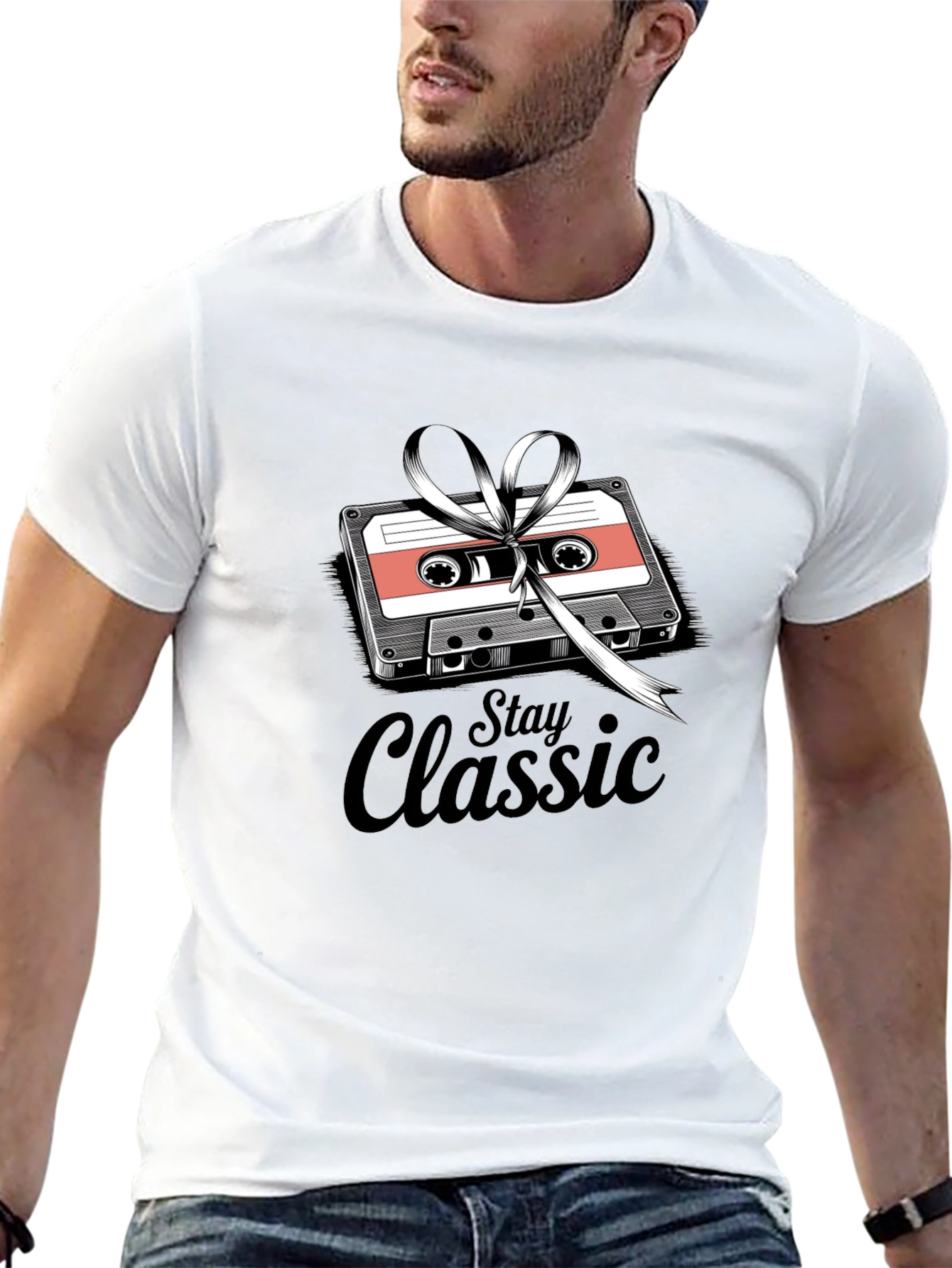 Stay Classic Cassette Tape Graphic T-Shirt