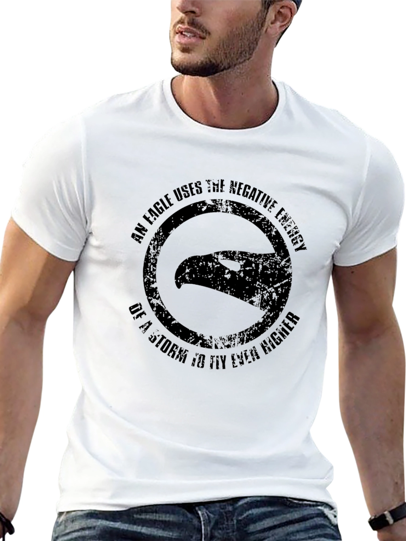 Eagle Storm Negative Energy Graphic T-Shirt