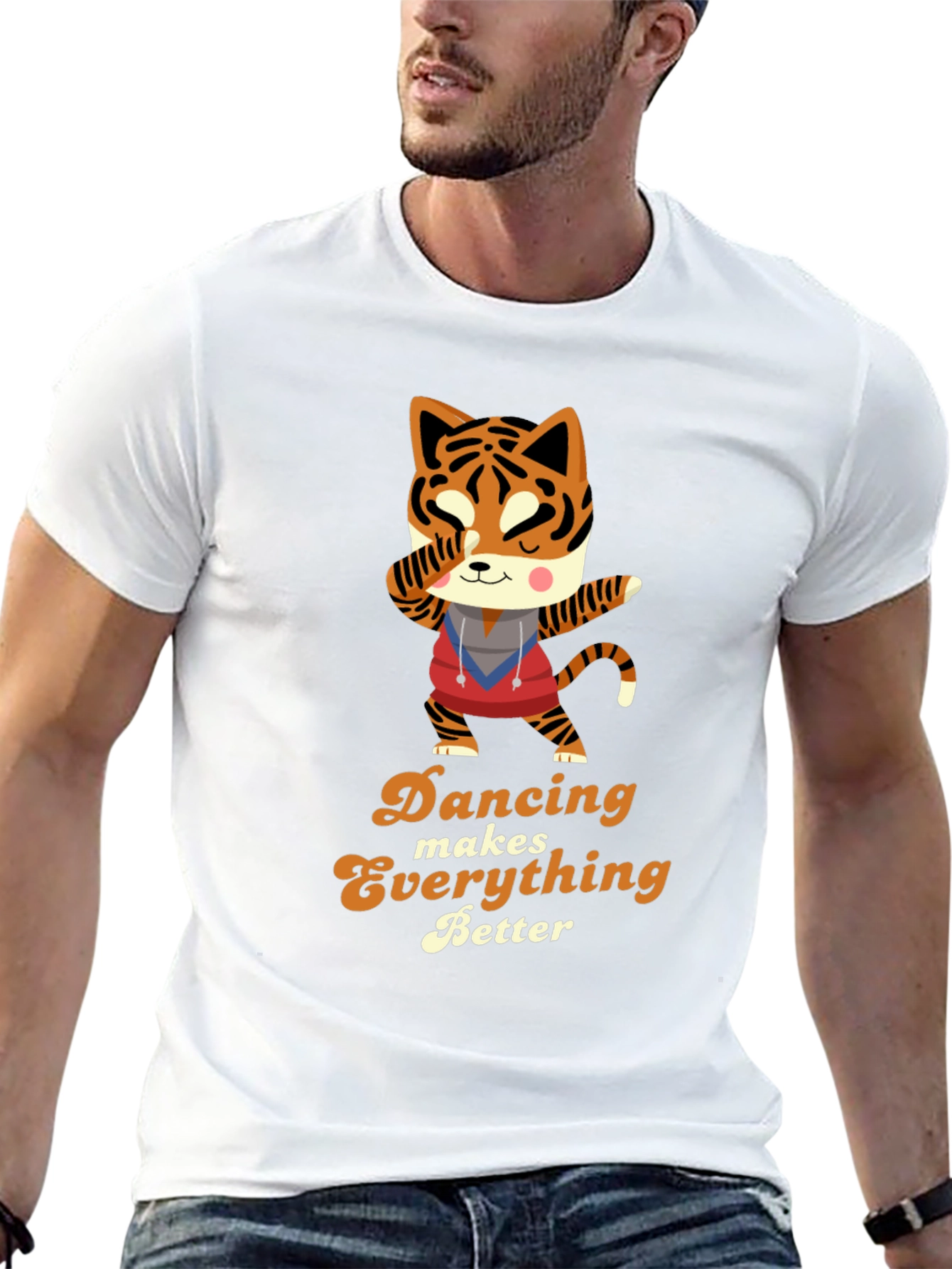 Dancing Tiger Graphic Tee