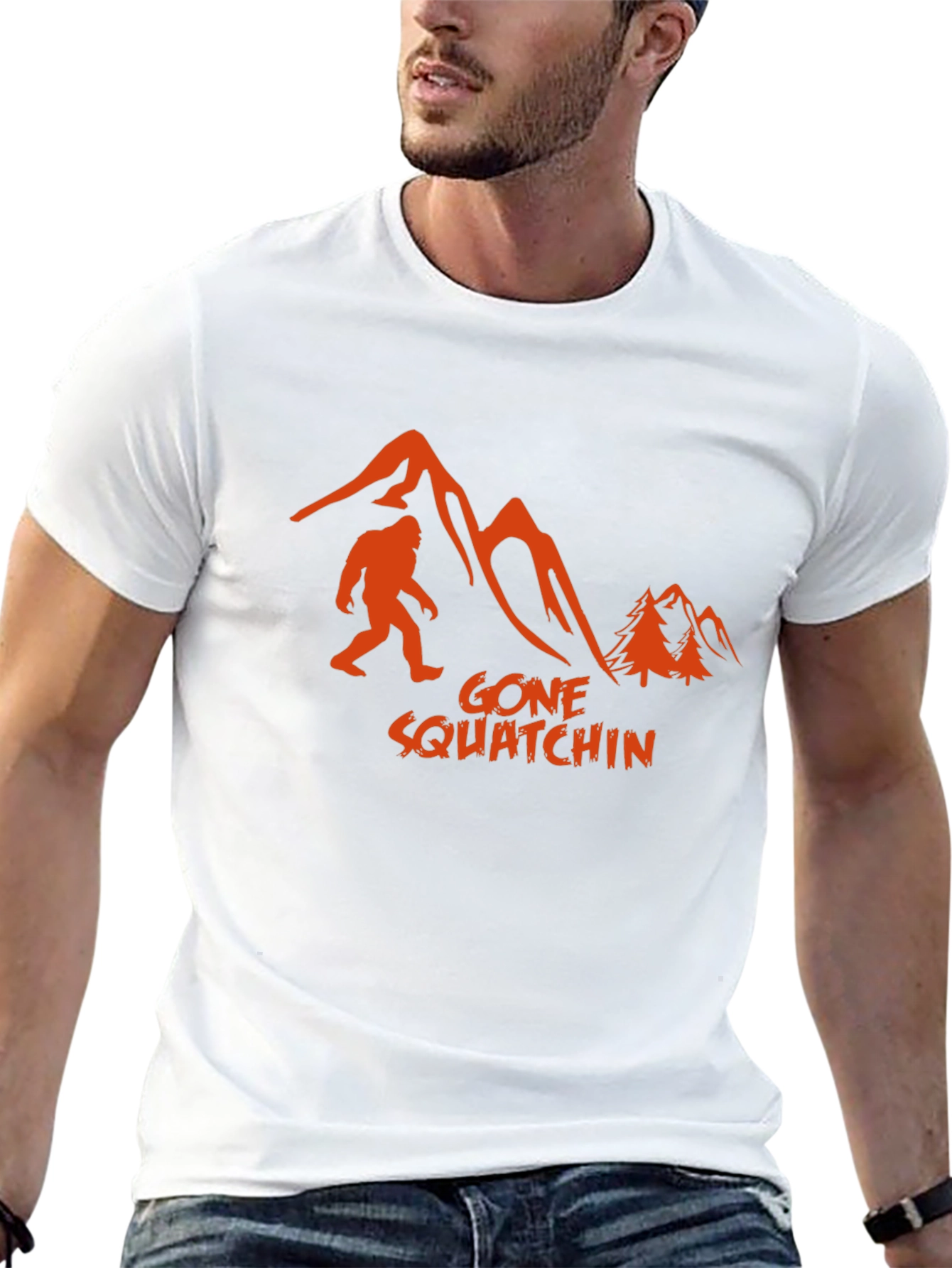 Gone Squatchin Graphic Tee - Bigfoot Adventure Shirt