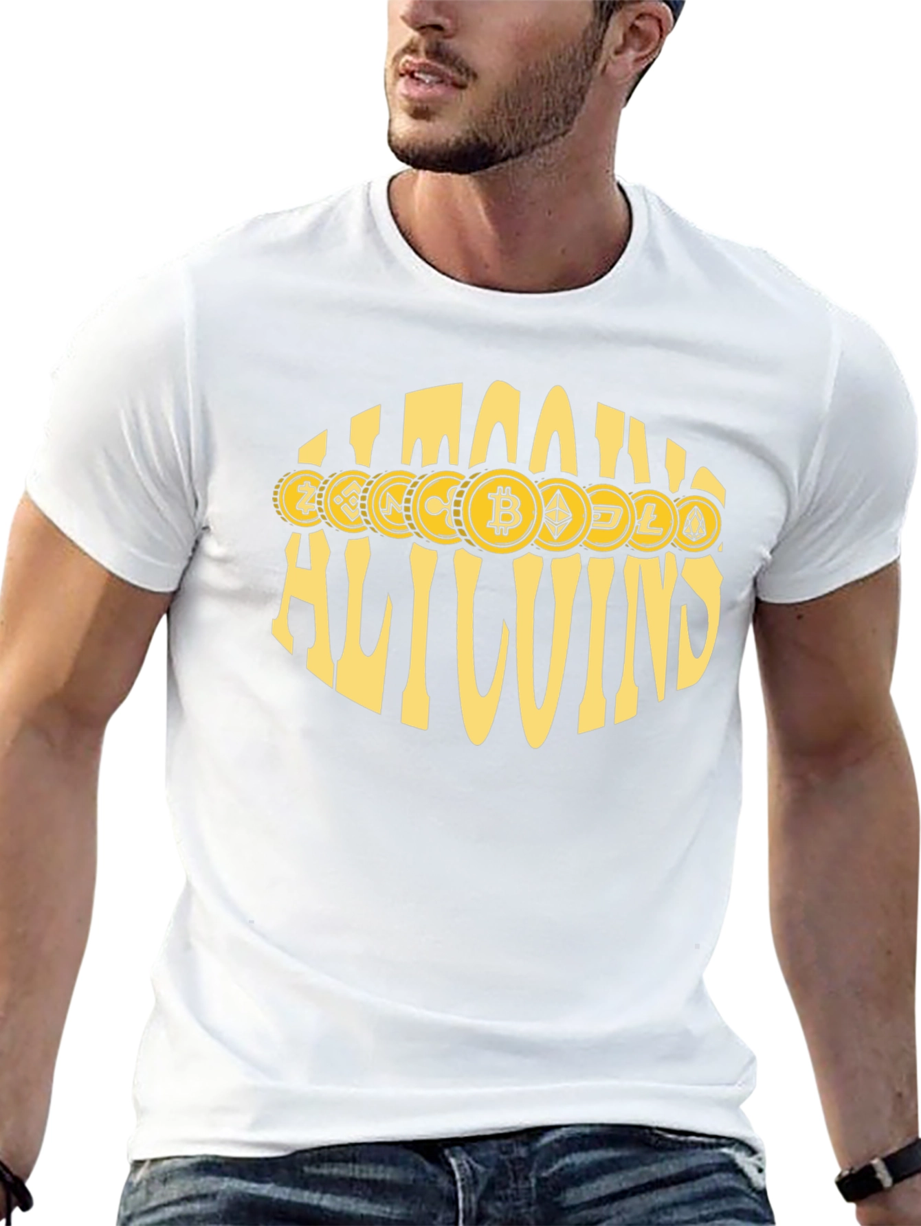 Allcoins Crypto T-Shirt - Bitcoin & Altcoin Design