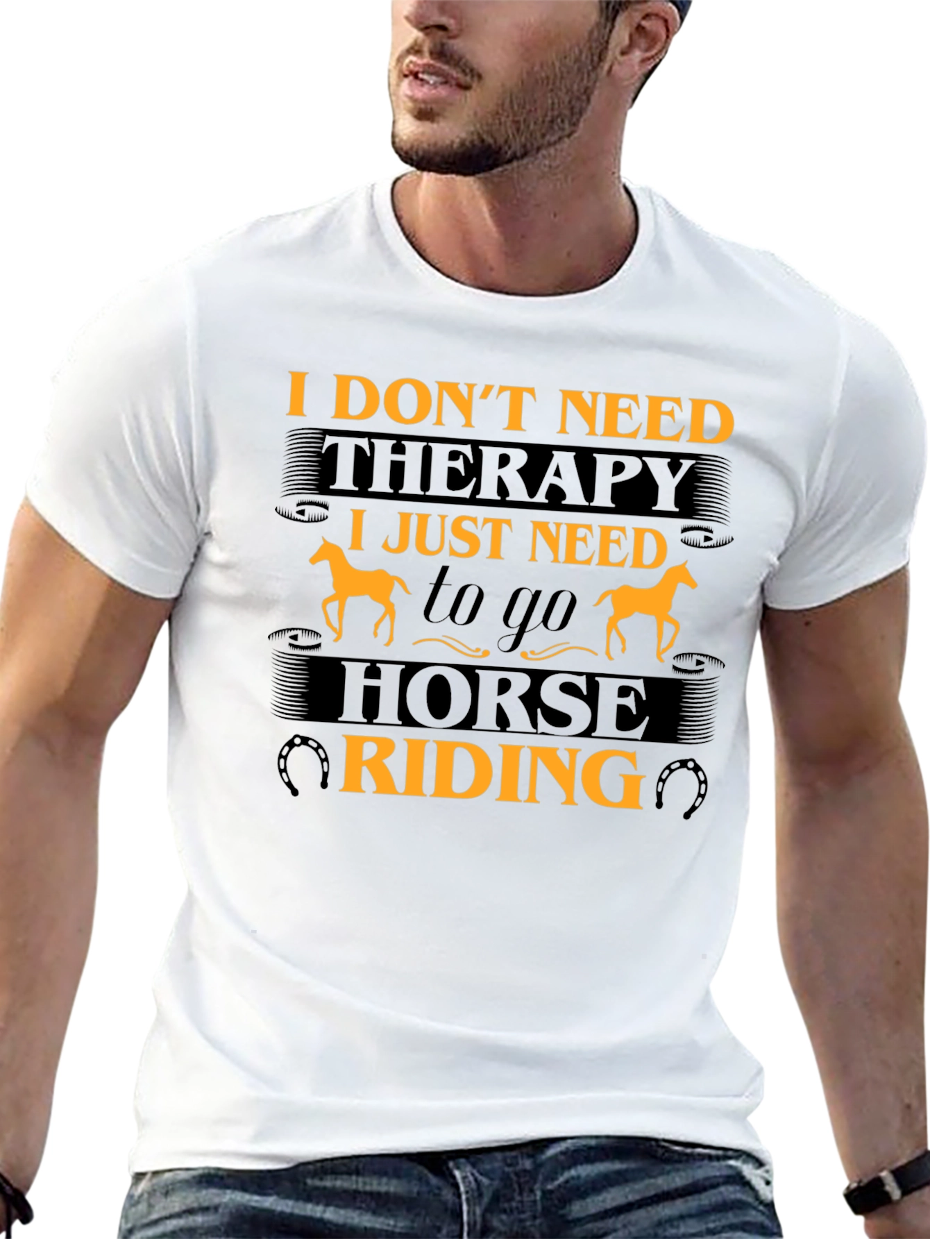 Horse Riding Therapy Graphic T-Shirt