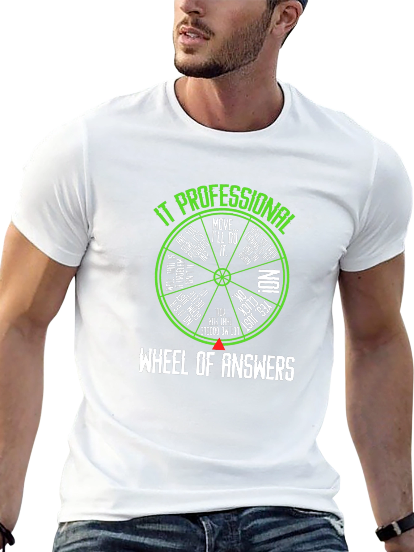 IT Professional Wheel of Answers T-Shirt