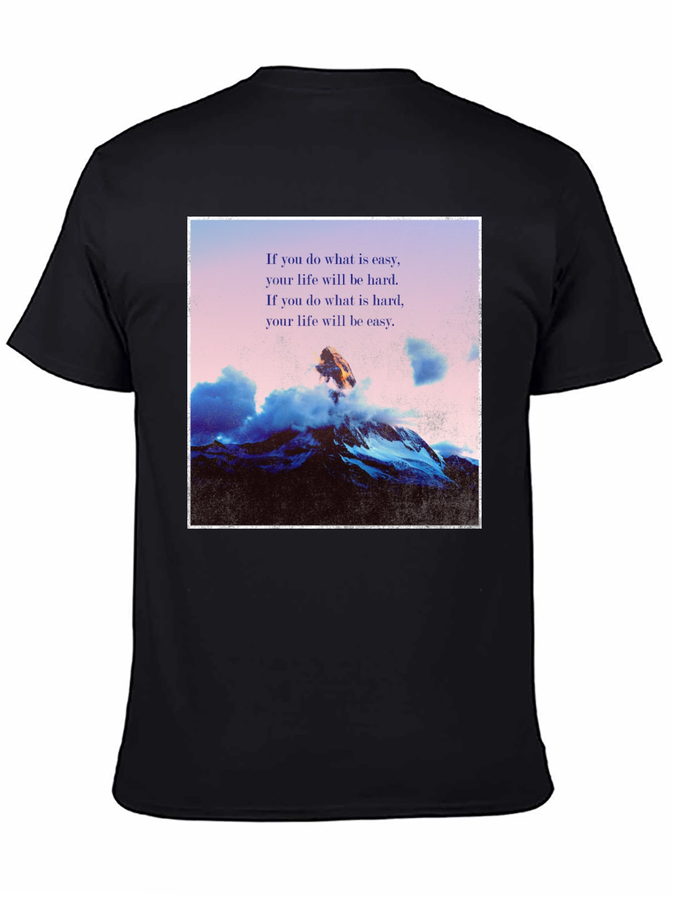 Motivational T-Shirt - Easy Life Quote