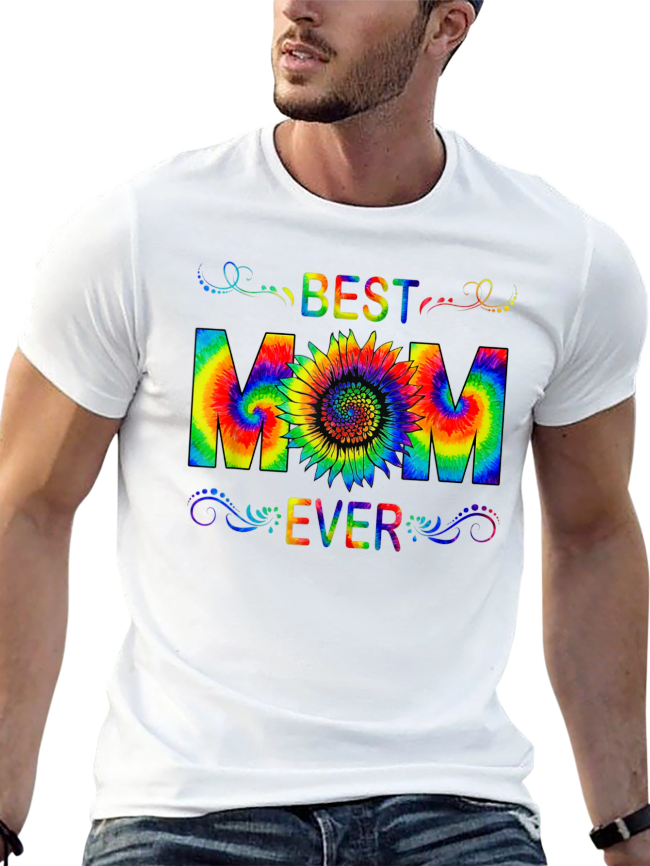 Best Mom Ever Tie-Dye Graphic T-Shirt