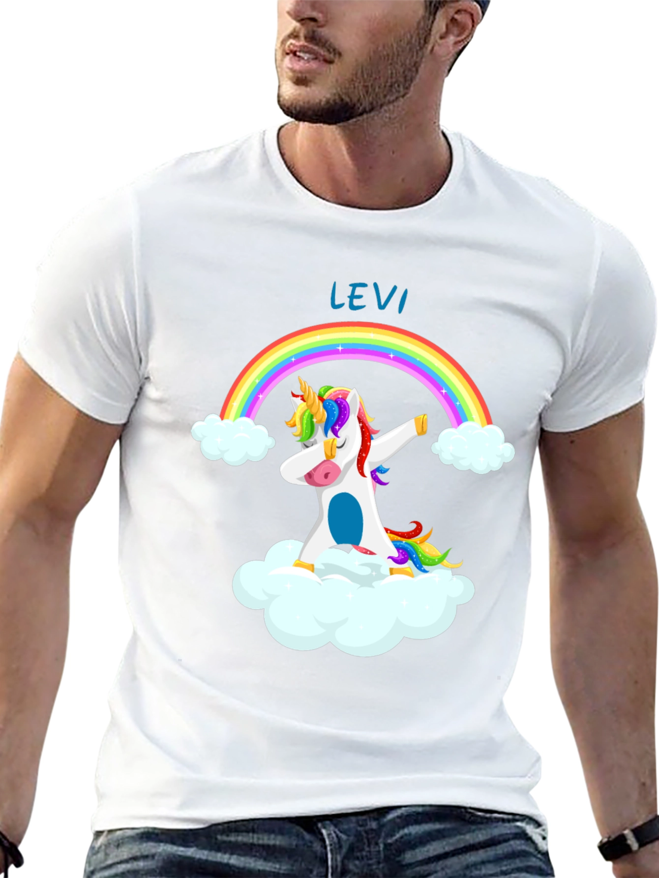 Unicorn Dab Rainbow Tee - Levi