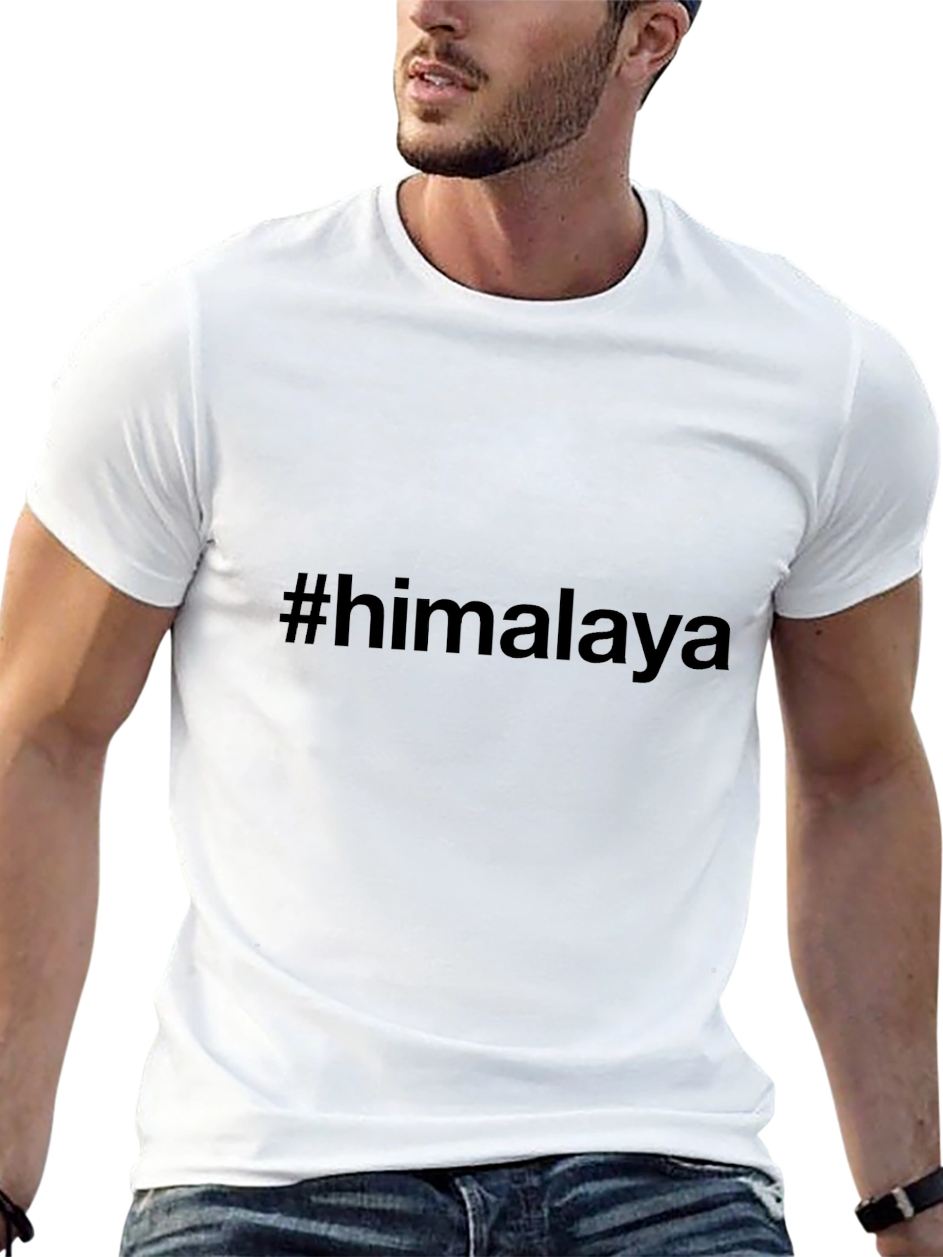 #himalaya Black T-Shirt Casual Everyday Wear