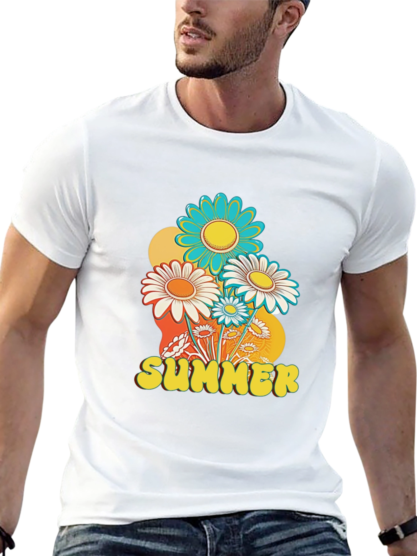 Retro Summer Floral T-Shirt
