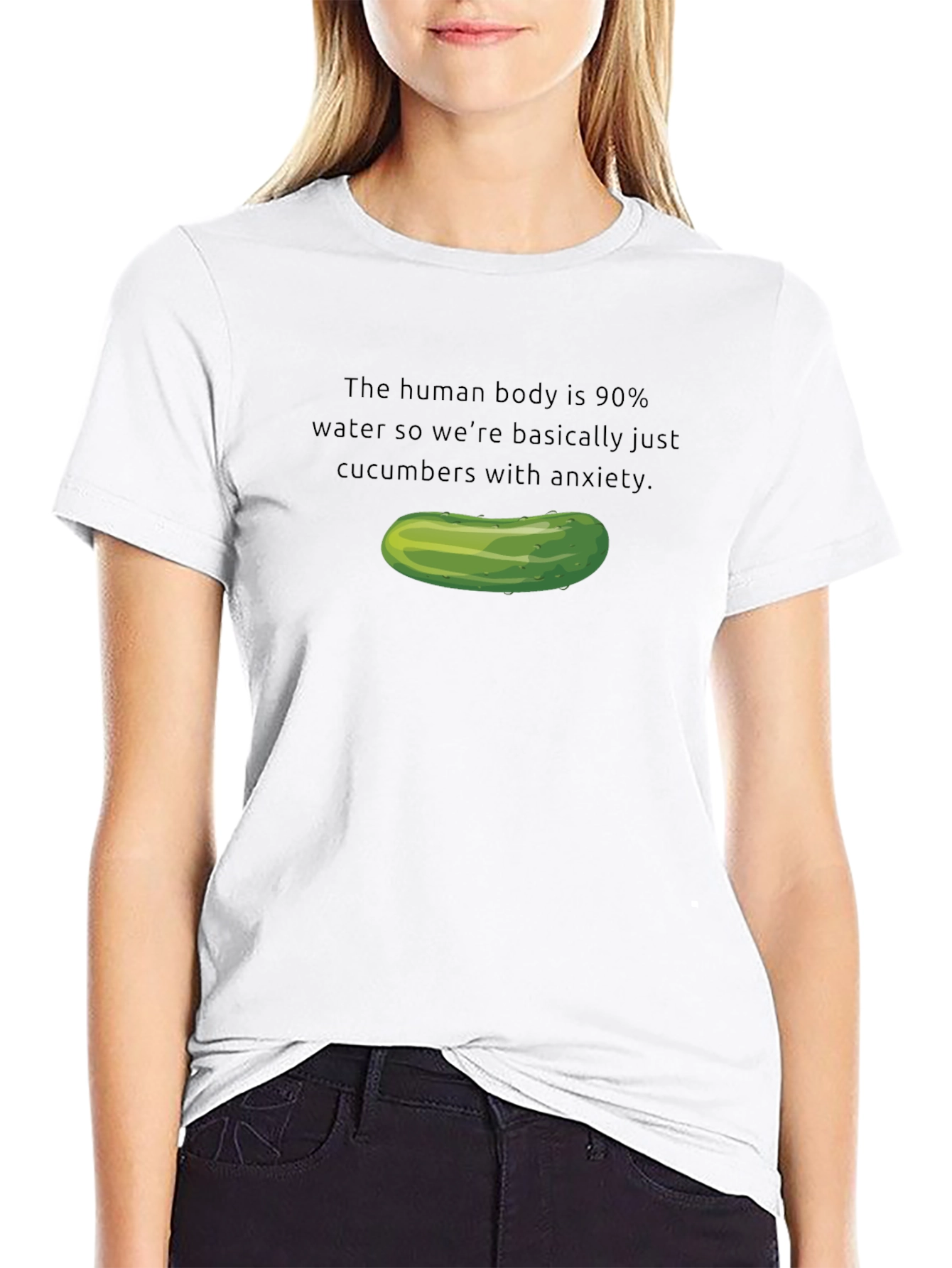 Cucumber Anxiety T-Shirt - Humorous Graphic Tee