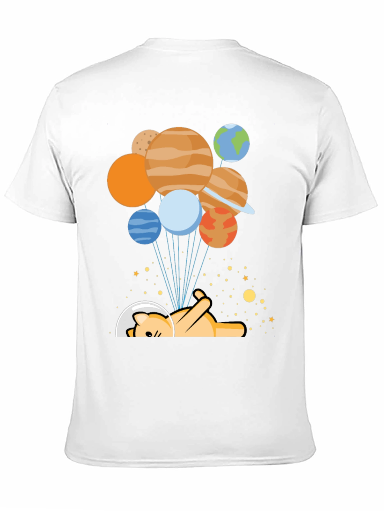 Cosmic Cat T-Shirt - Planetary Balloons Space Tee