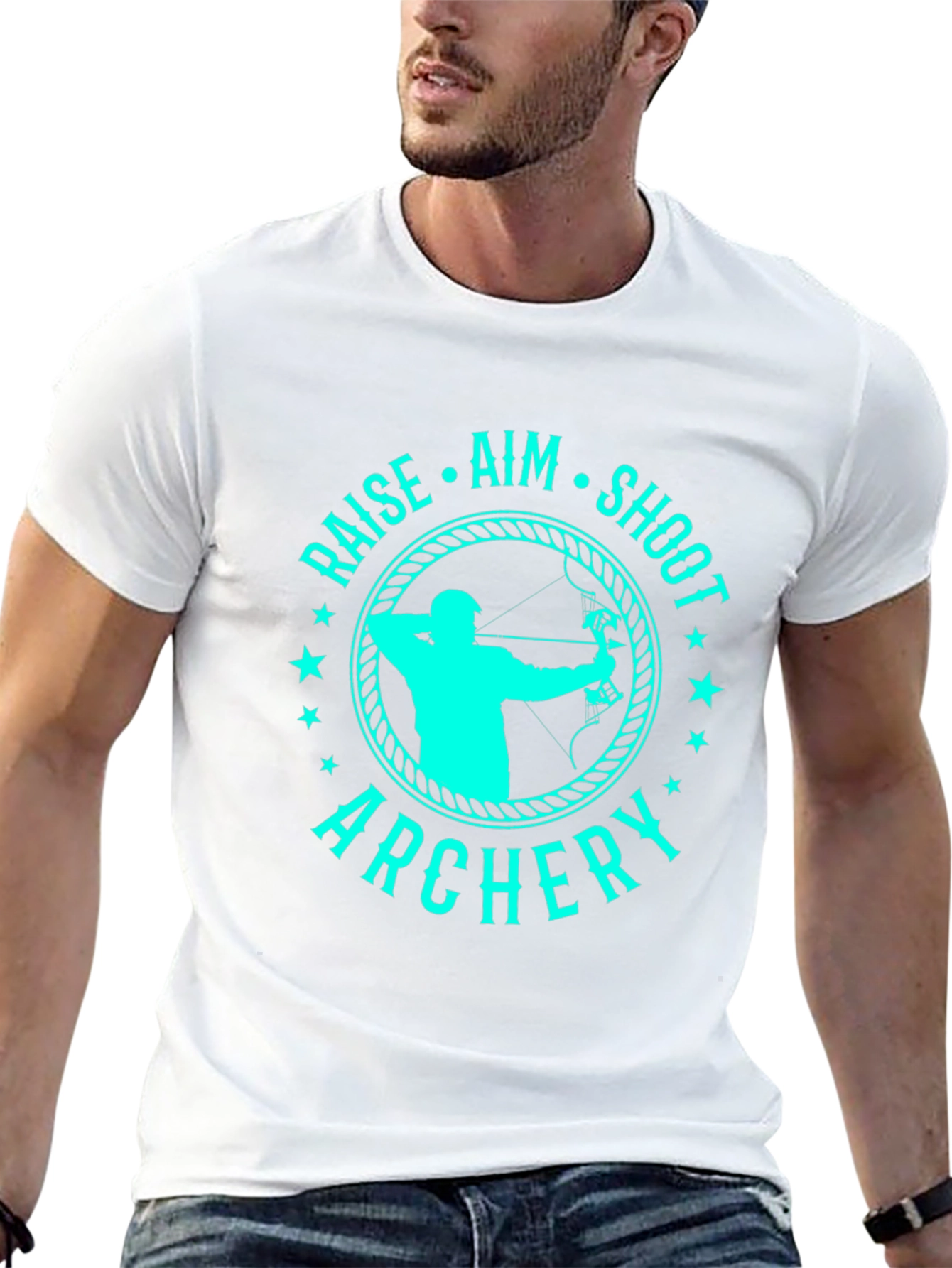 Archery T-Shirt - Raise Aim Shoot Tee