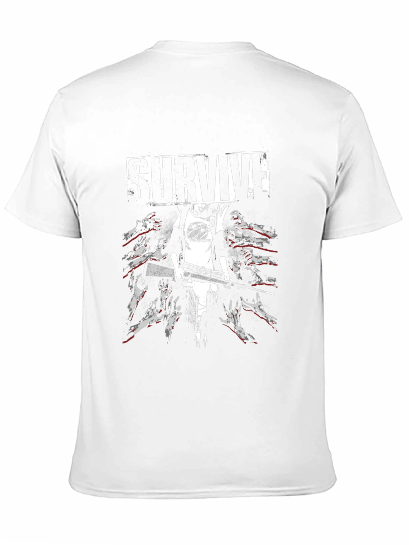 Survive Zombie Graphic Print T-Shirt