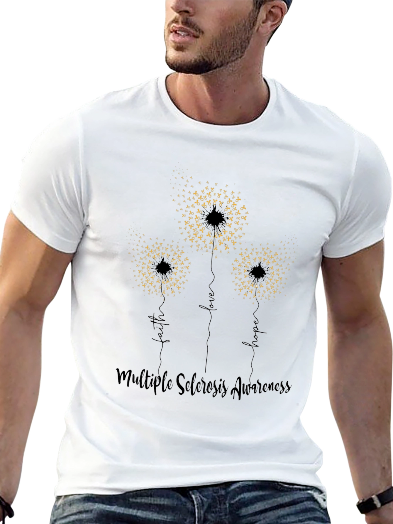 Multiple Sclerosis Awareness Dandelion Tee