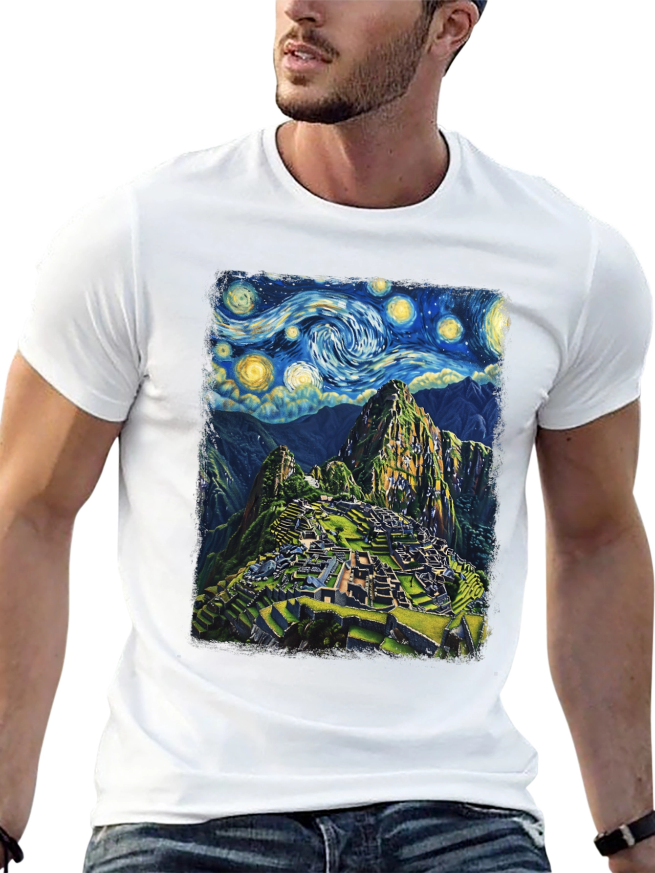 Machu Picchu Starry Night T-Shirt