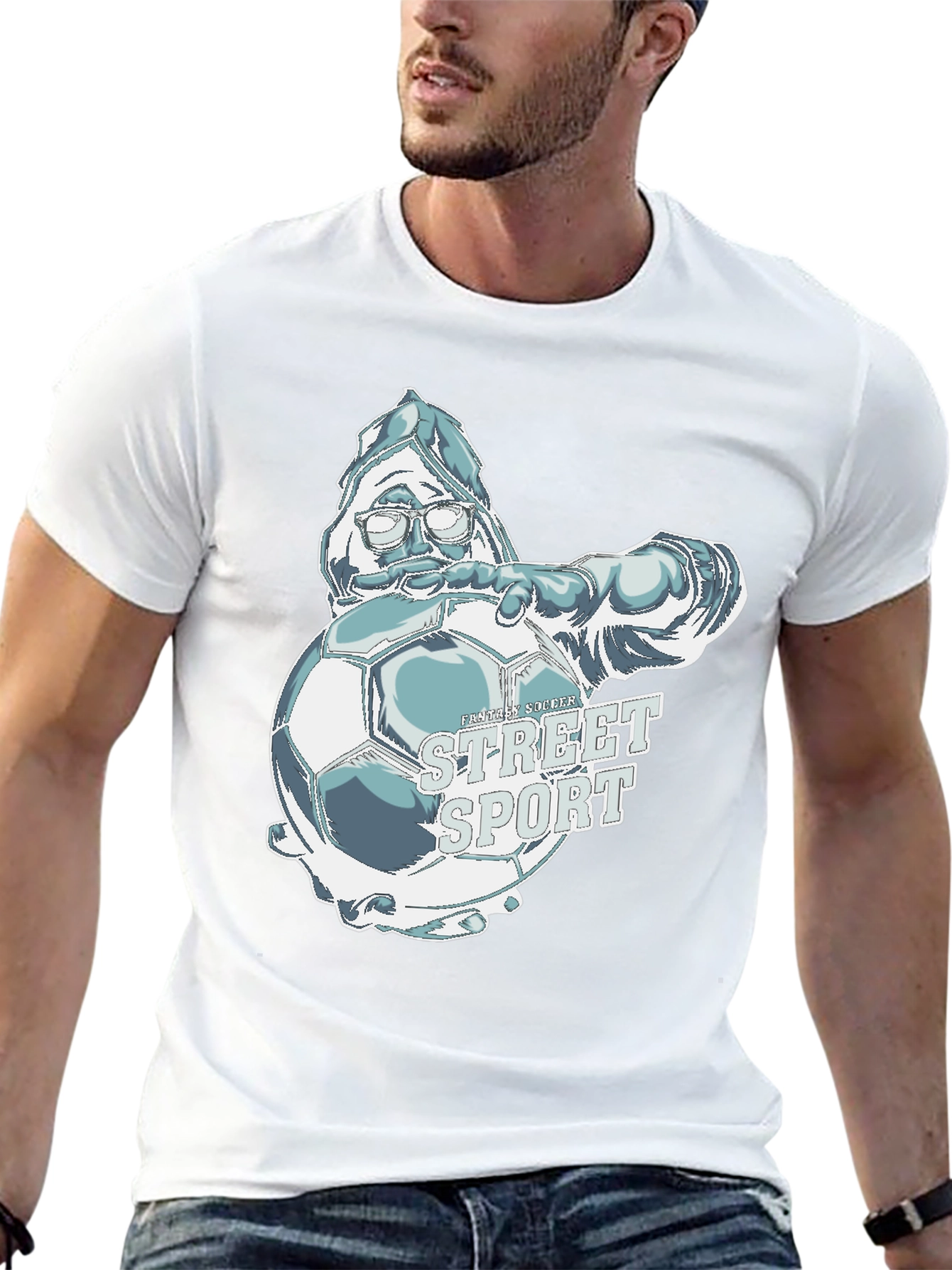 Street Sport T-Shirt - Soccer Santa