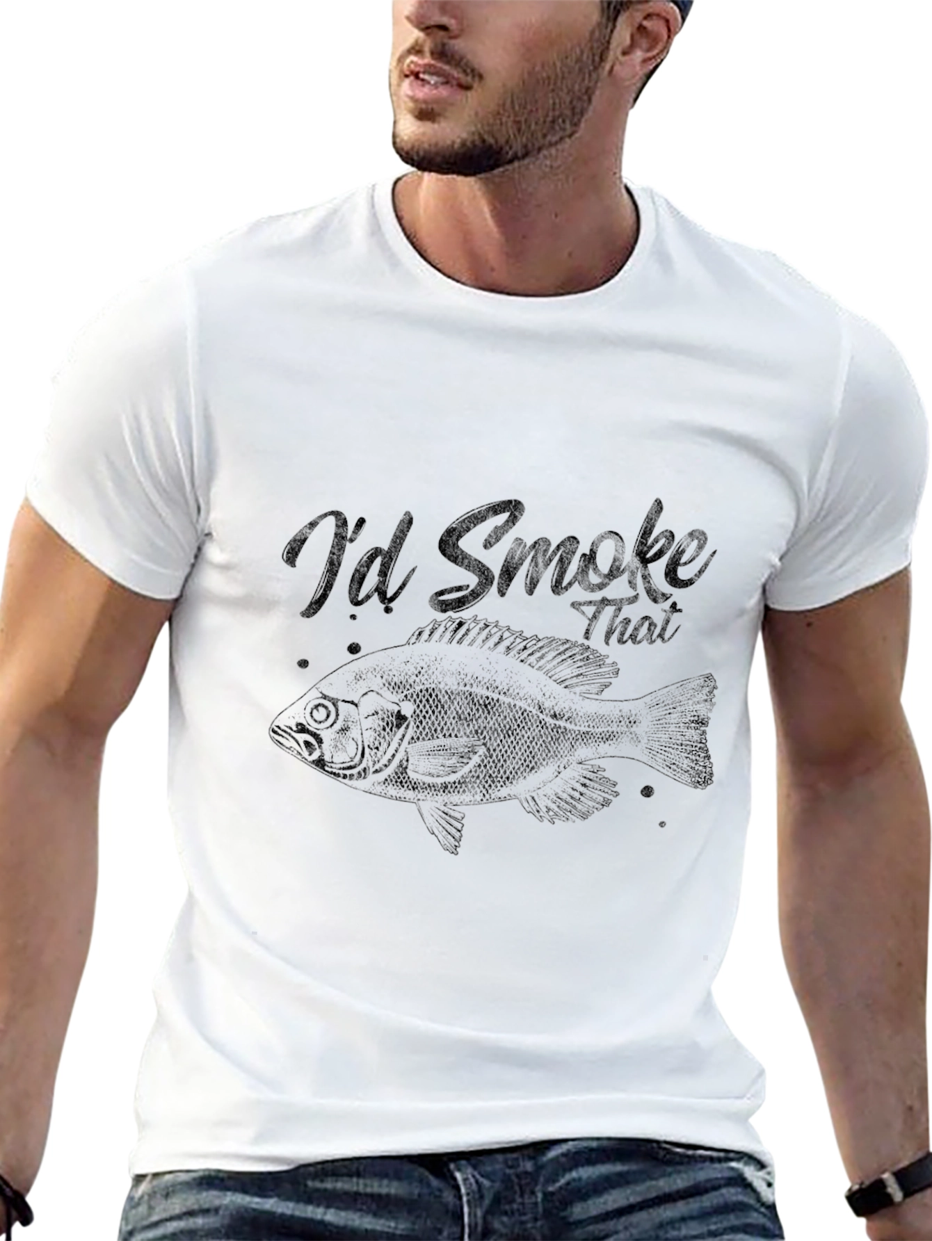 Id Smoke That T-Shirt - Fishing Tee