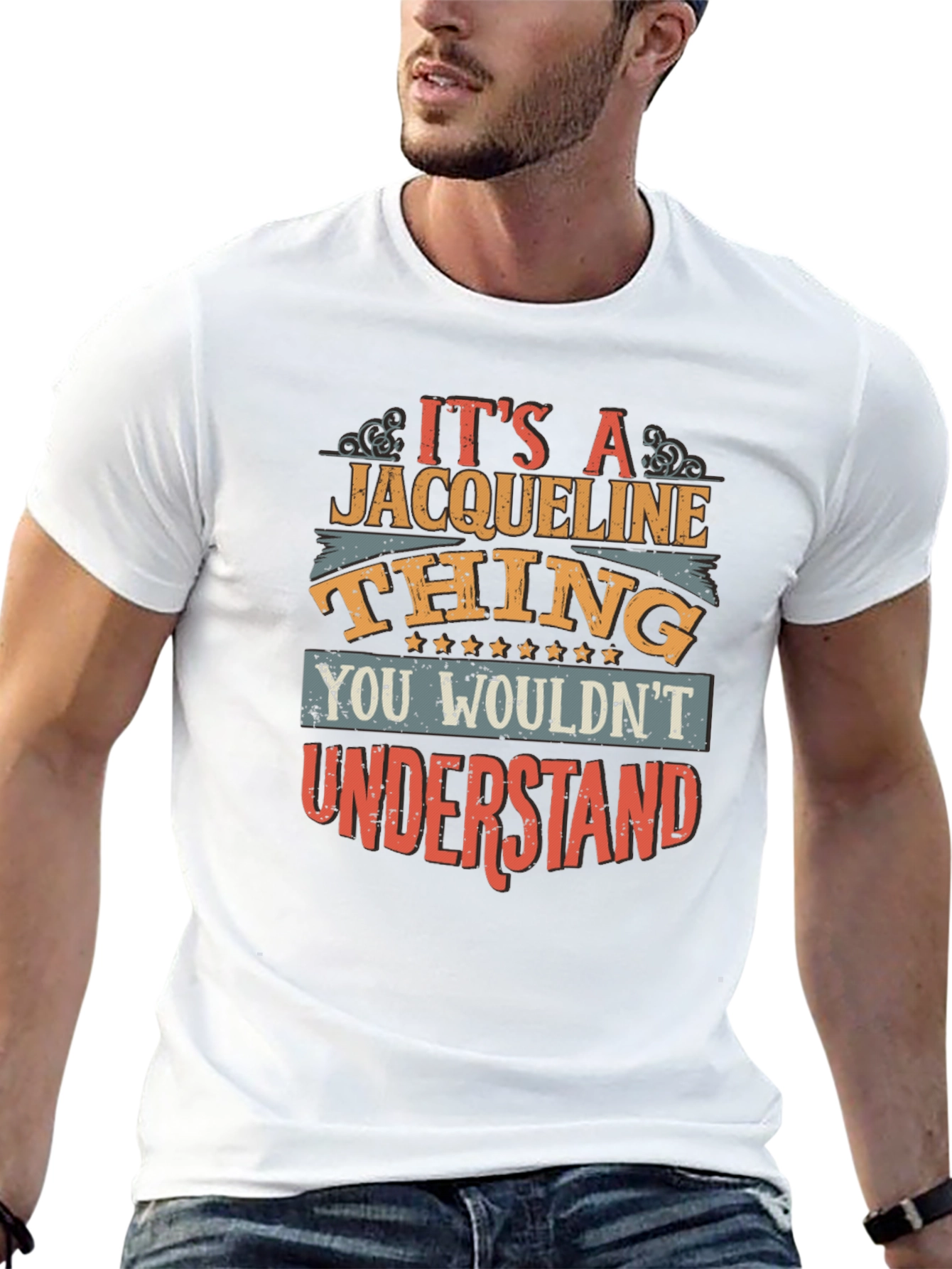 Jacqueline Thing Graphic T-Shirt - Unique Personalized Tee