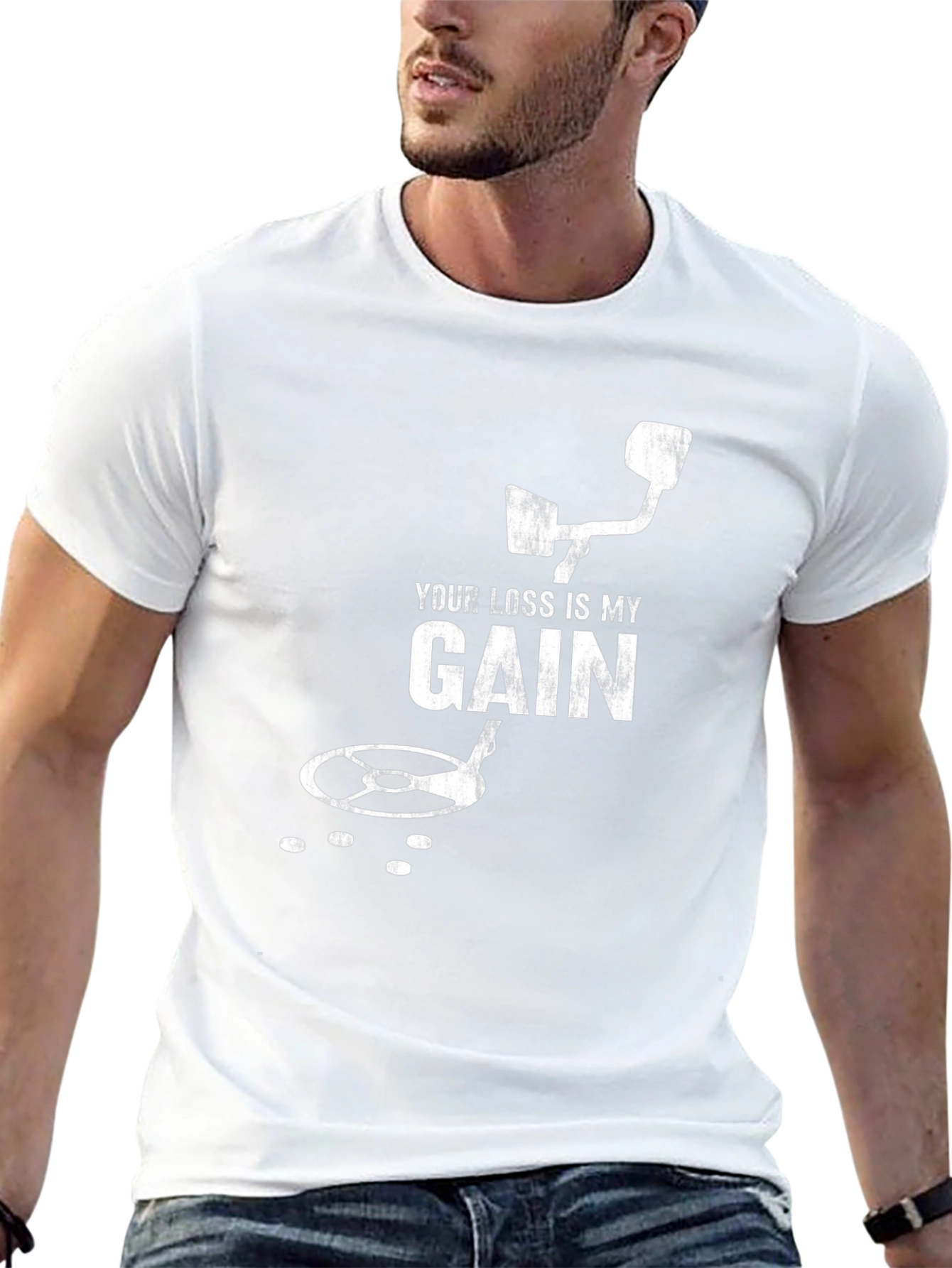 Your Loss Is My Gain Metal Detecting T-Shirt