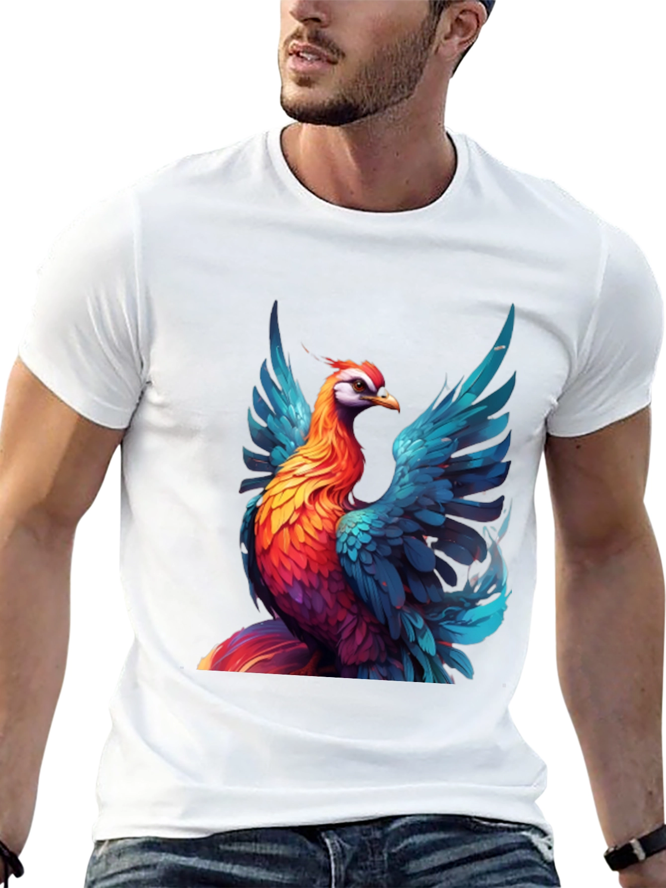 Vivid Phoenix Graphic T-Shirt - Bold Style