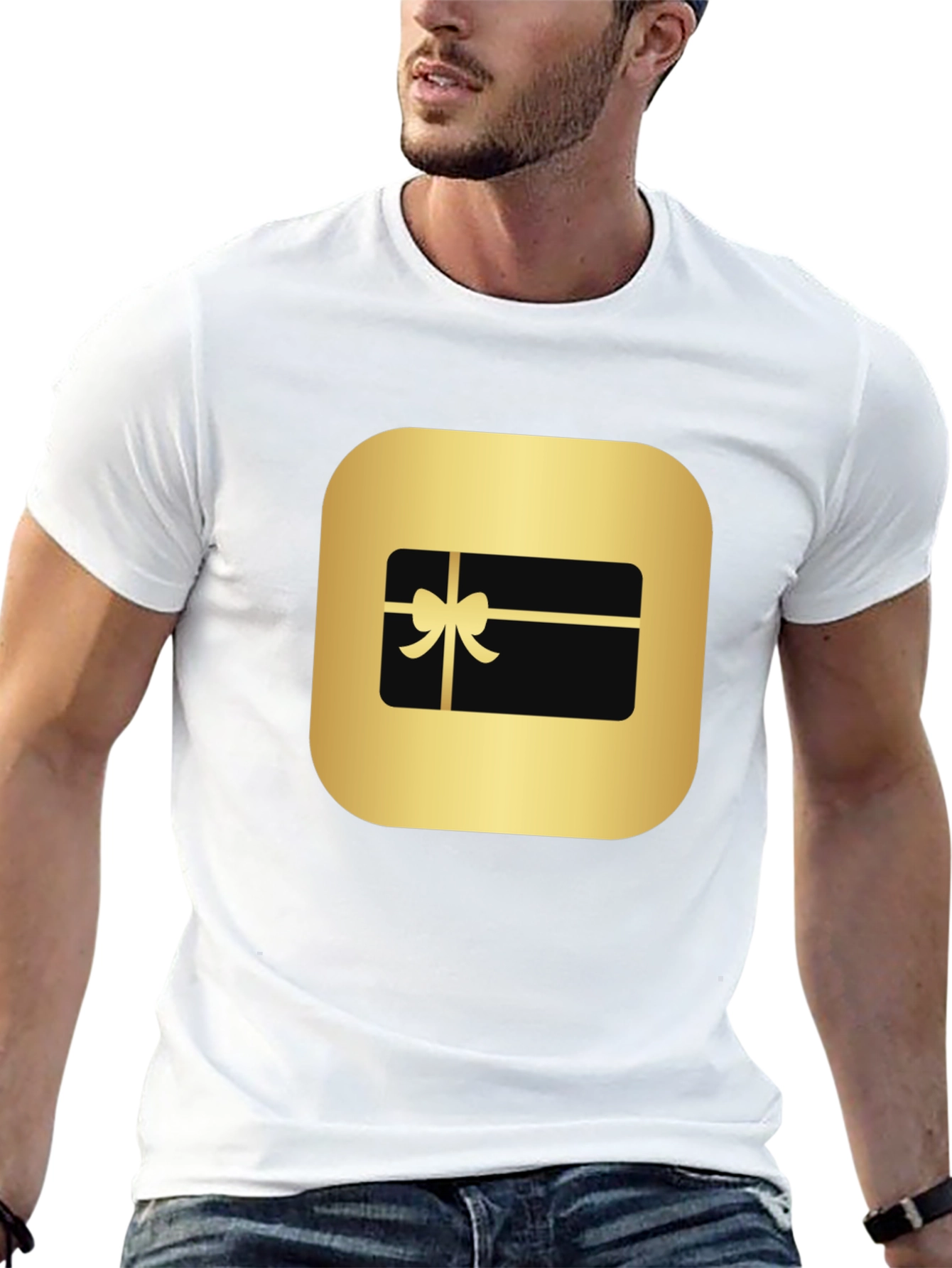 Gift Card Graphic T-Shirt - Black