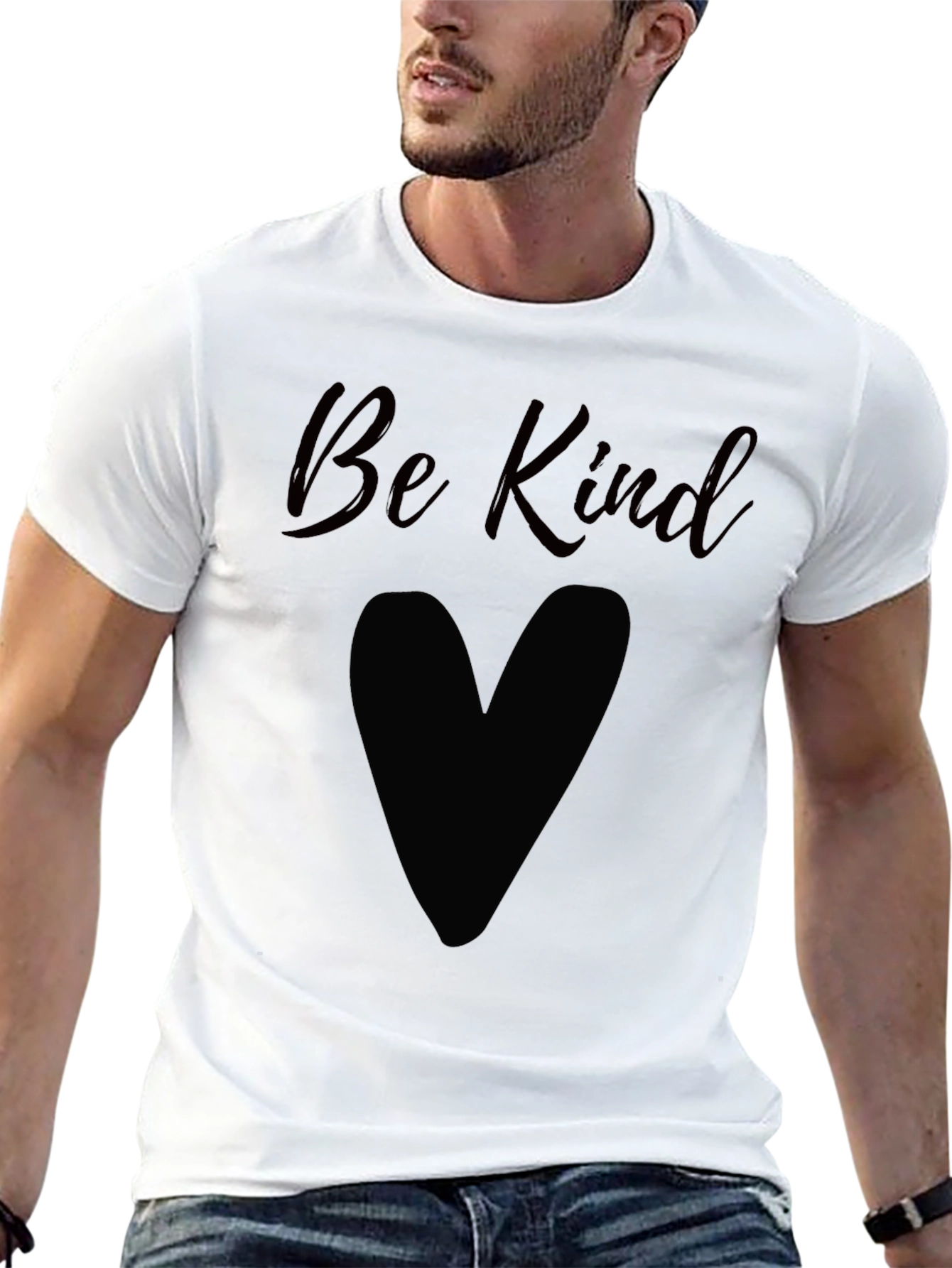 Be Kind Heart T-Shirt - Soft & Stylish