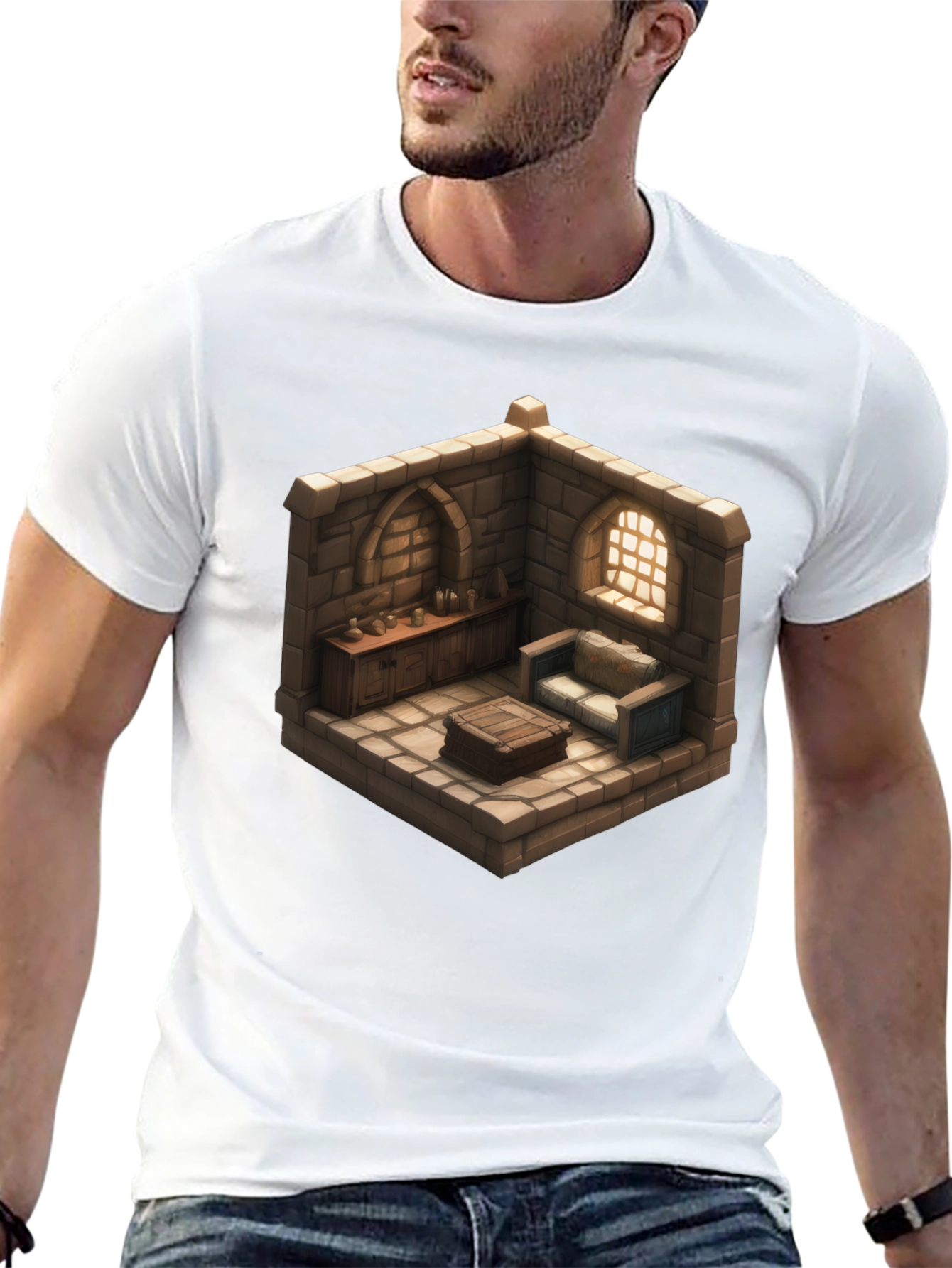 Isometric Room Graphic T-Shirt
