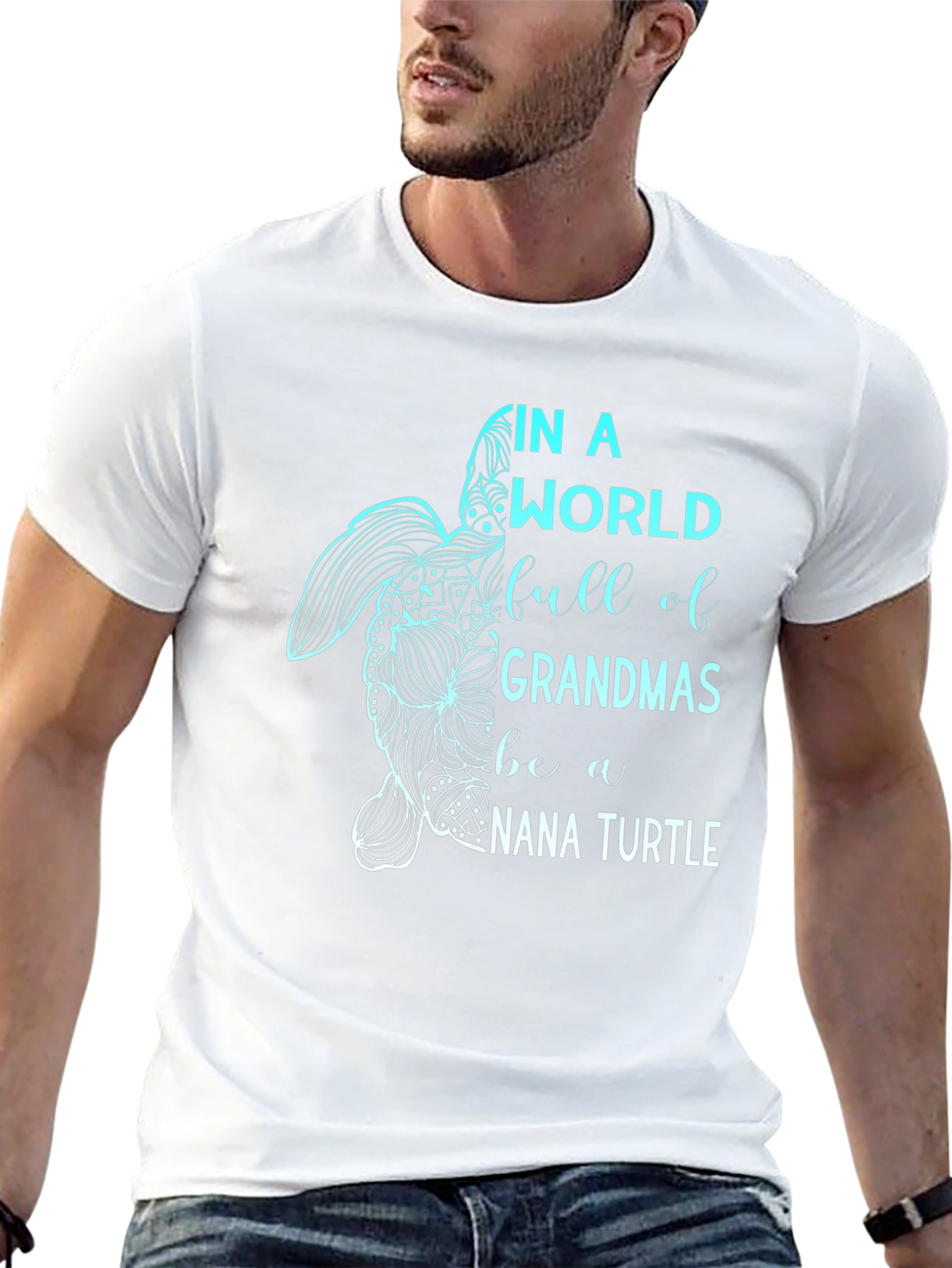Nana Turtle Graphic Tee - Grandparent Love Shirt