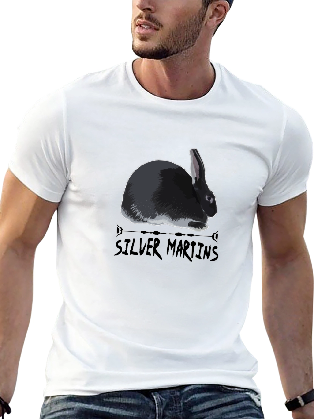 Silver Martins Rabbit Graphic Tee