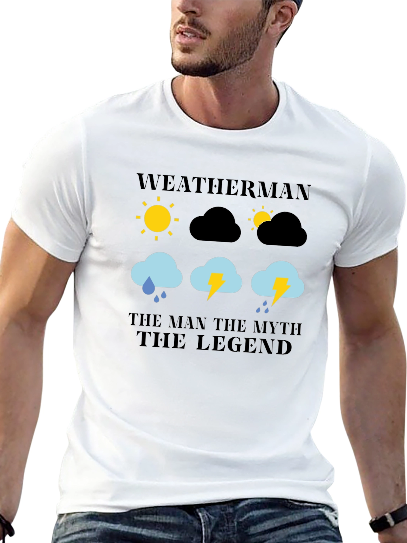 Weatherman: The Man Myth Legend Graphic T-Shirt