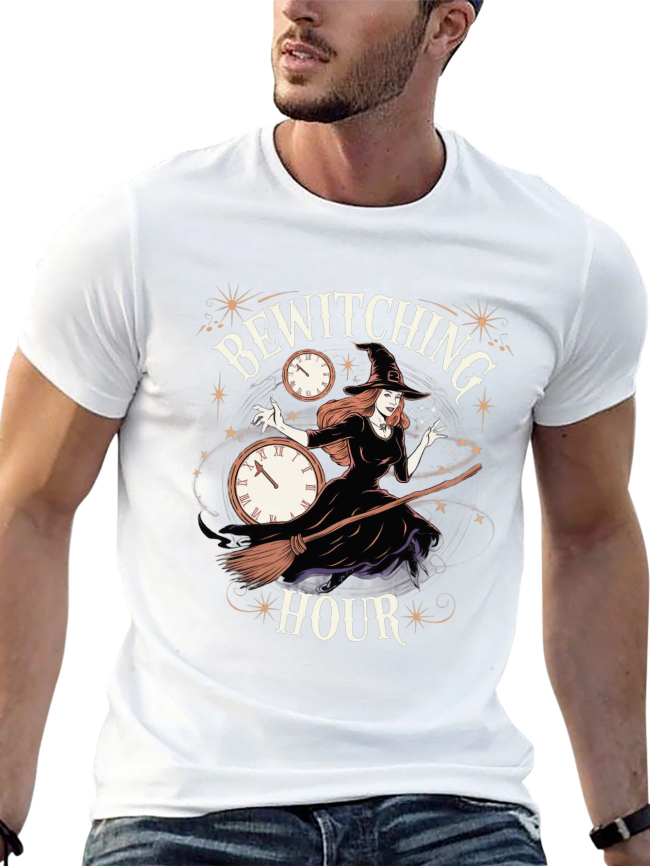 Bewitching Hour Graphic Tee - Halloween T-Shirt