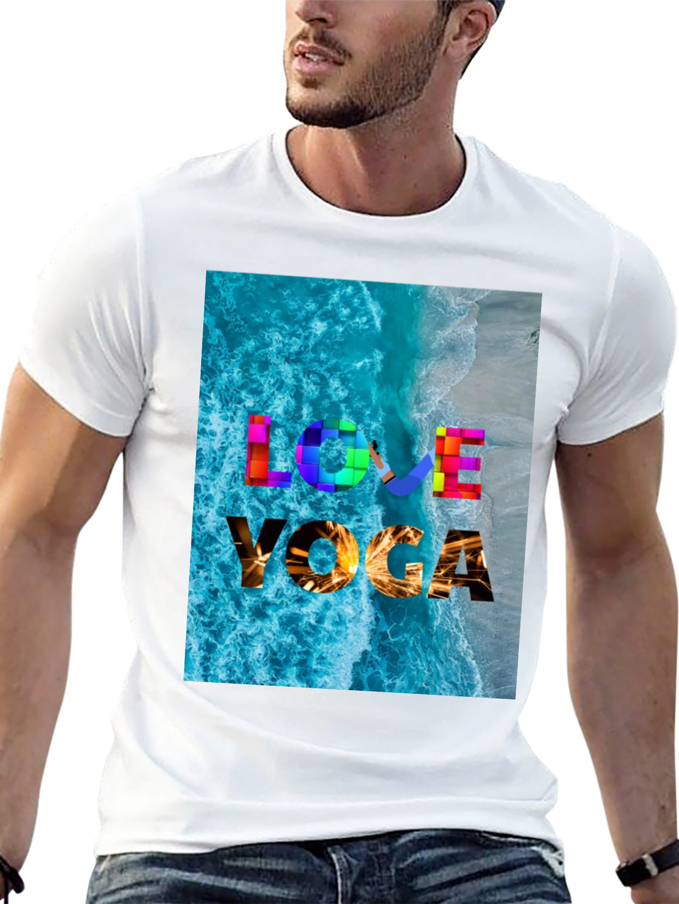 Love Yoga Beach T-Shirt