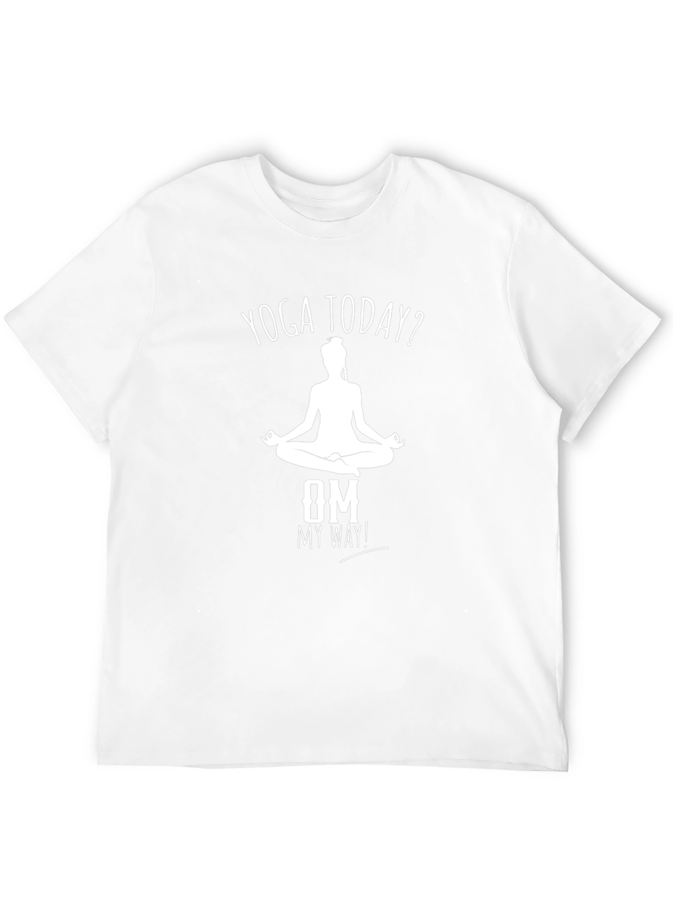 Yoga Today? Om My Way! Black Graphic Tee