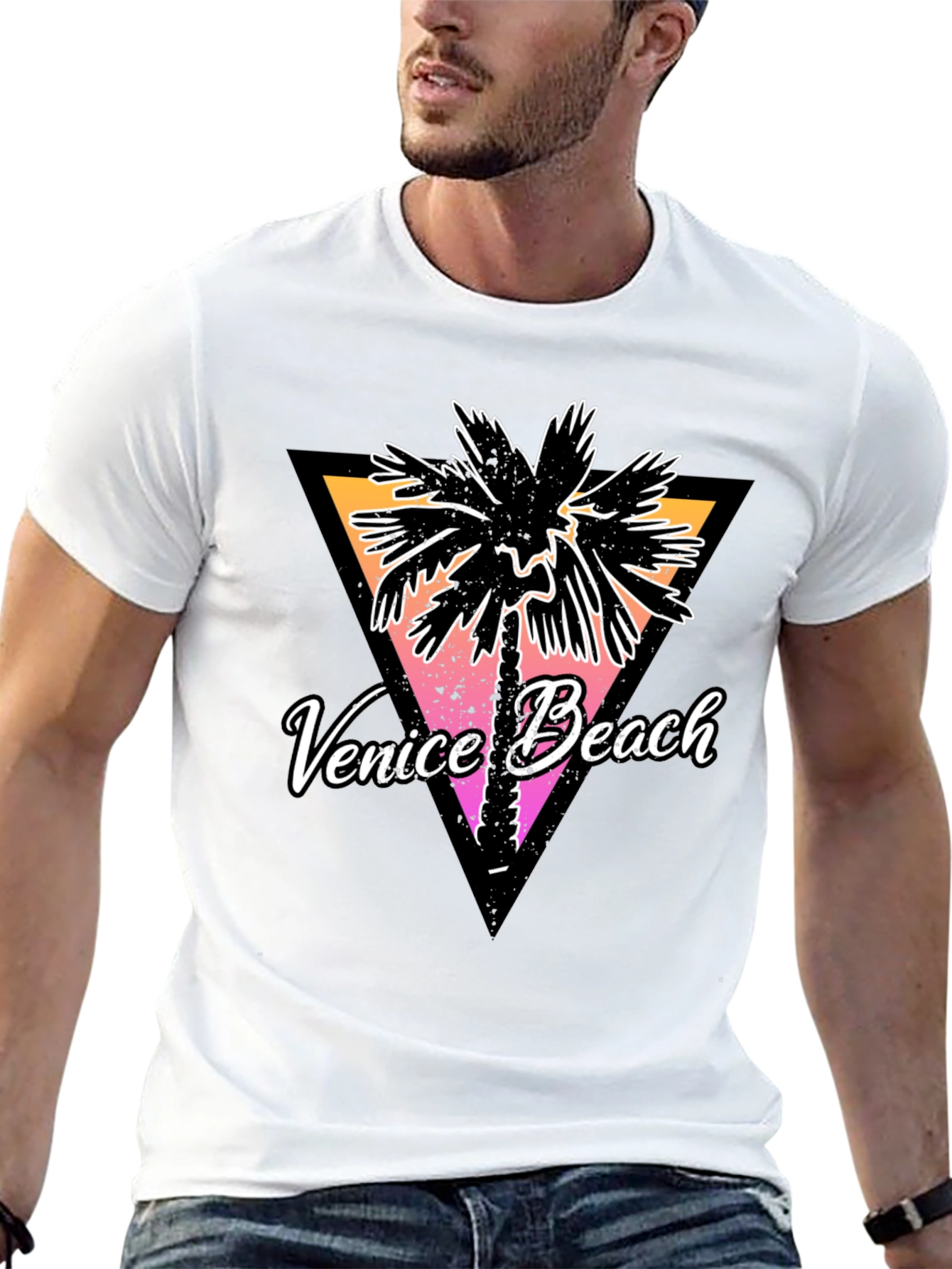 Venice Beach Palm Tree Graphic Tee