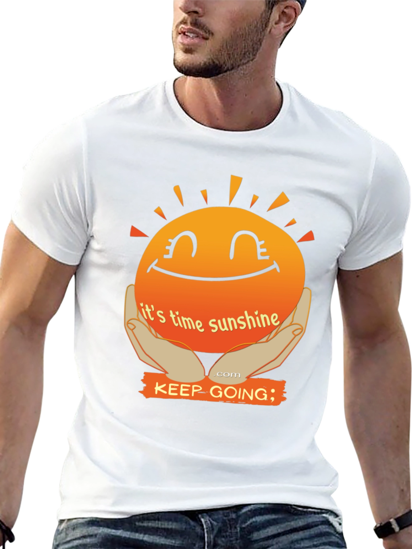 Its Time Sunshine T-Shirt: Keep Going Motivational Tee