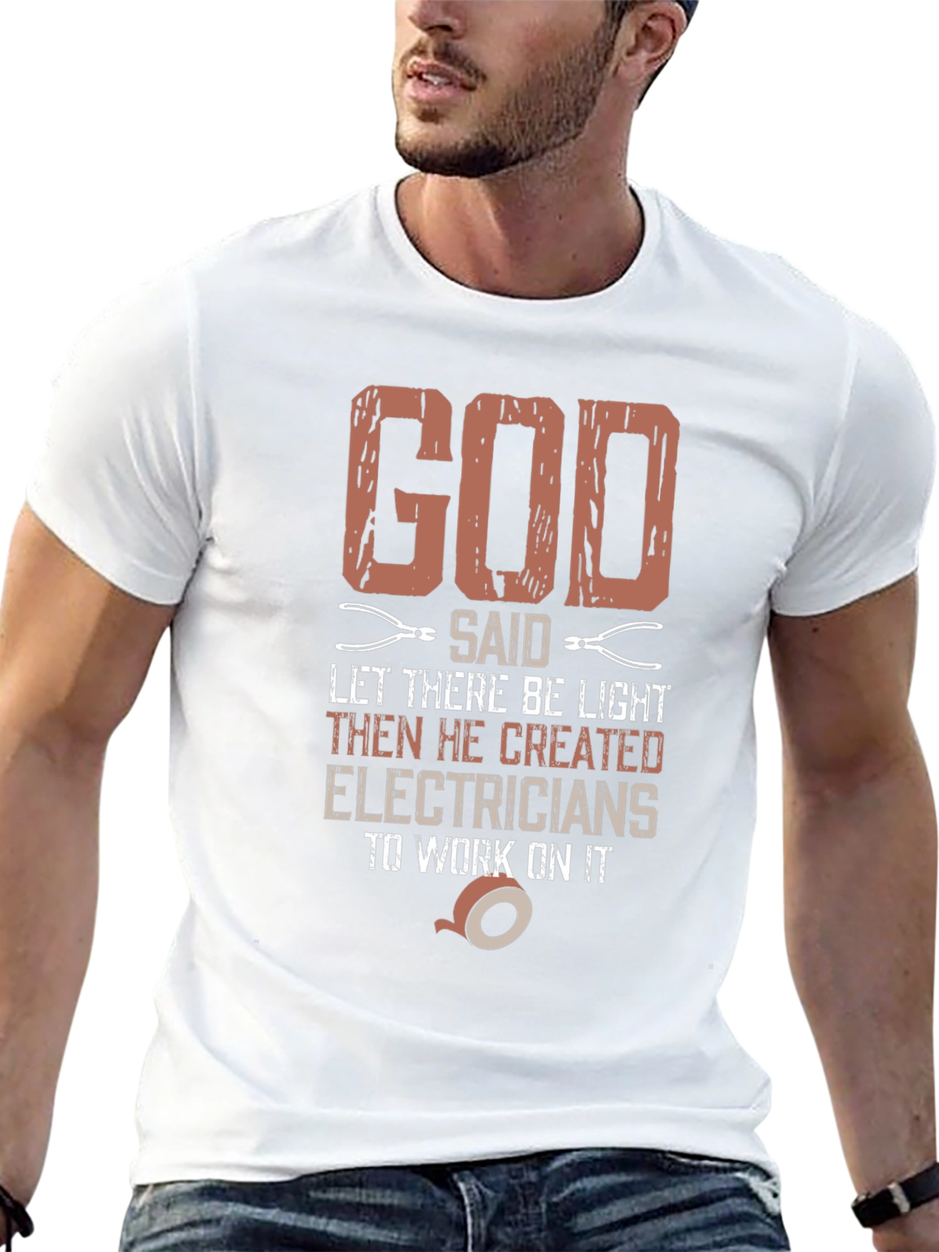 God Created Electricians T-Shirt