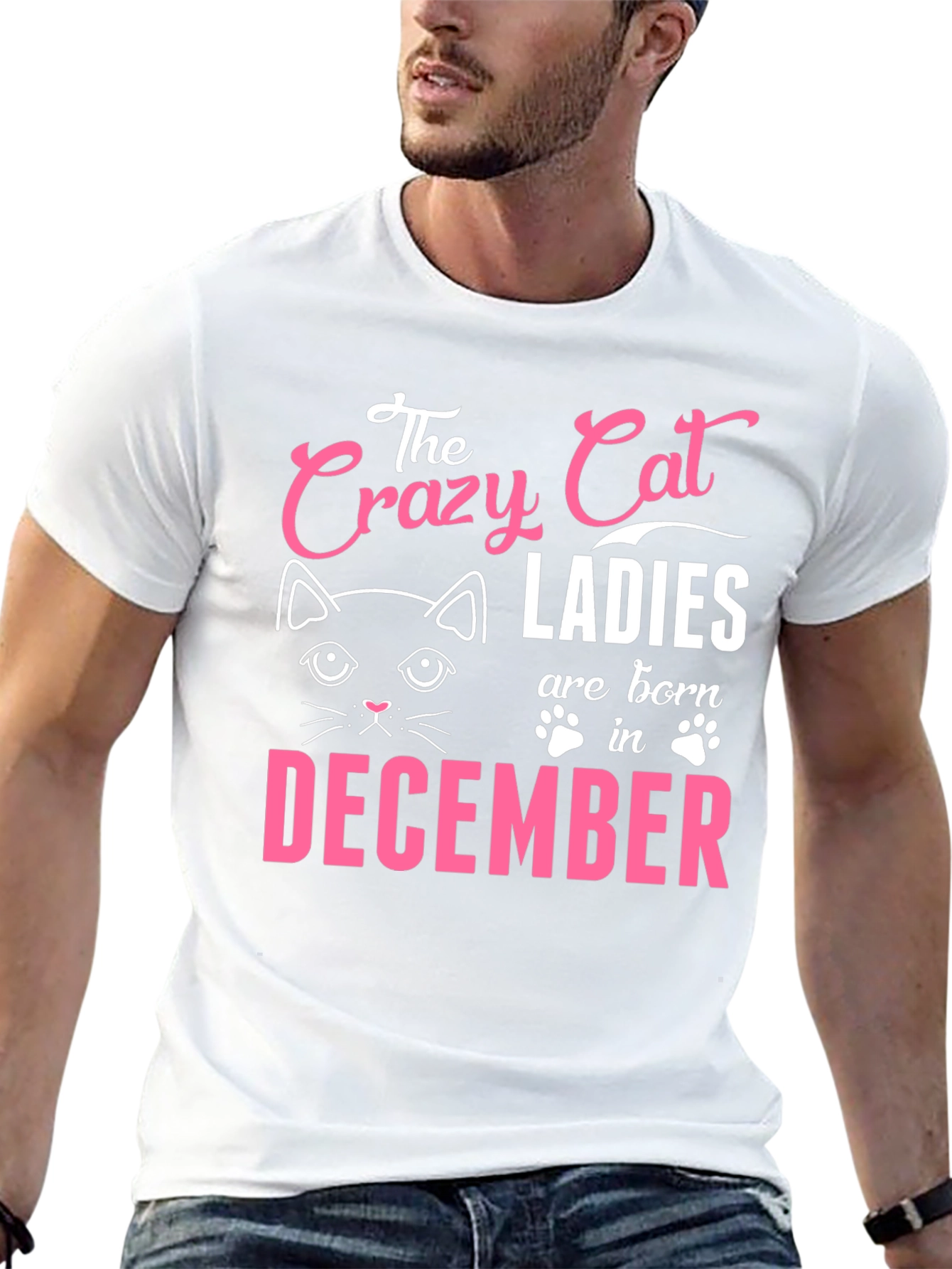 Crazy Cat Ladies December Birthday T-Shirt