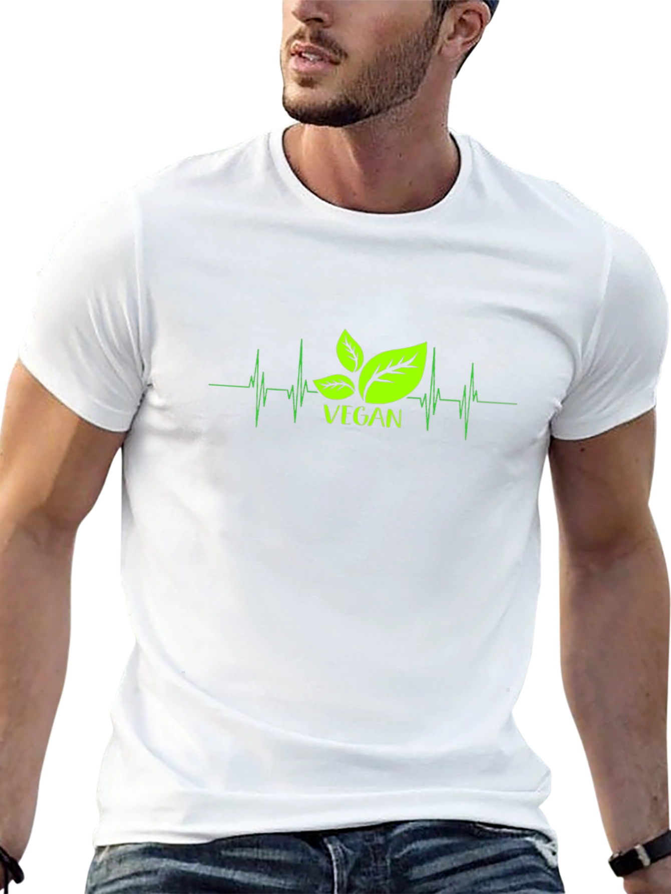 Vegan Heartbeat T-Shirt - Plant-Based Lifestyle