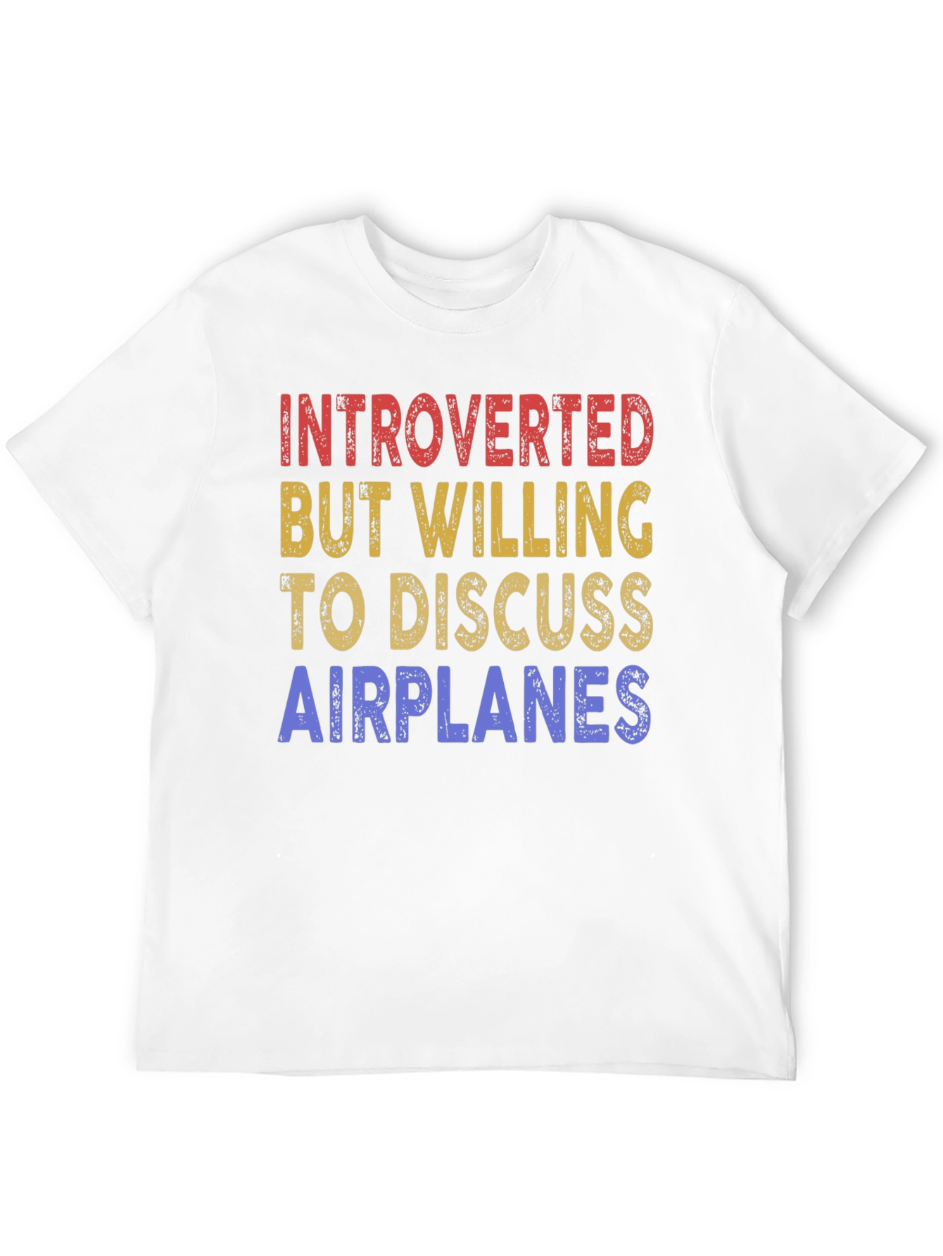Introverted Airplane Enthusiast Graphic Tee