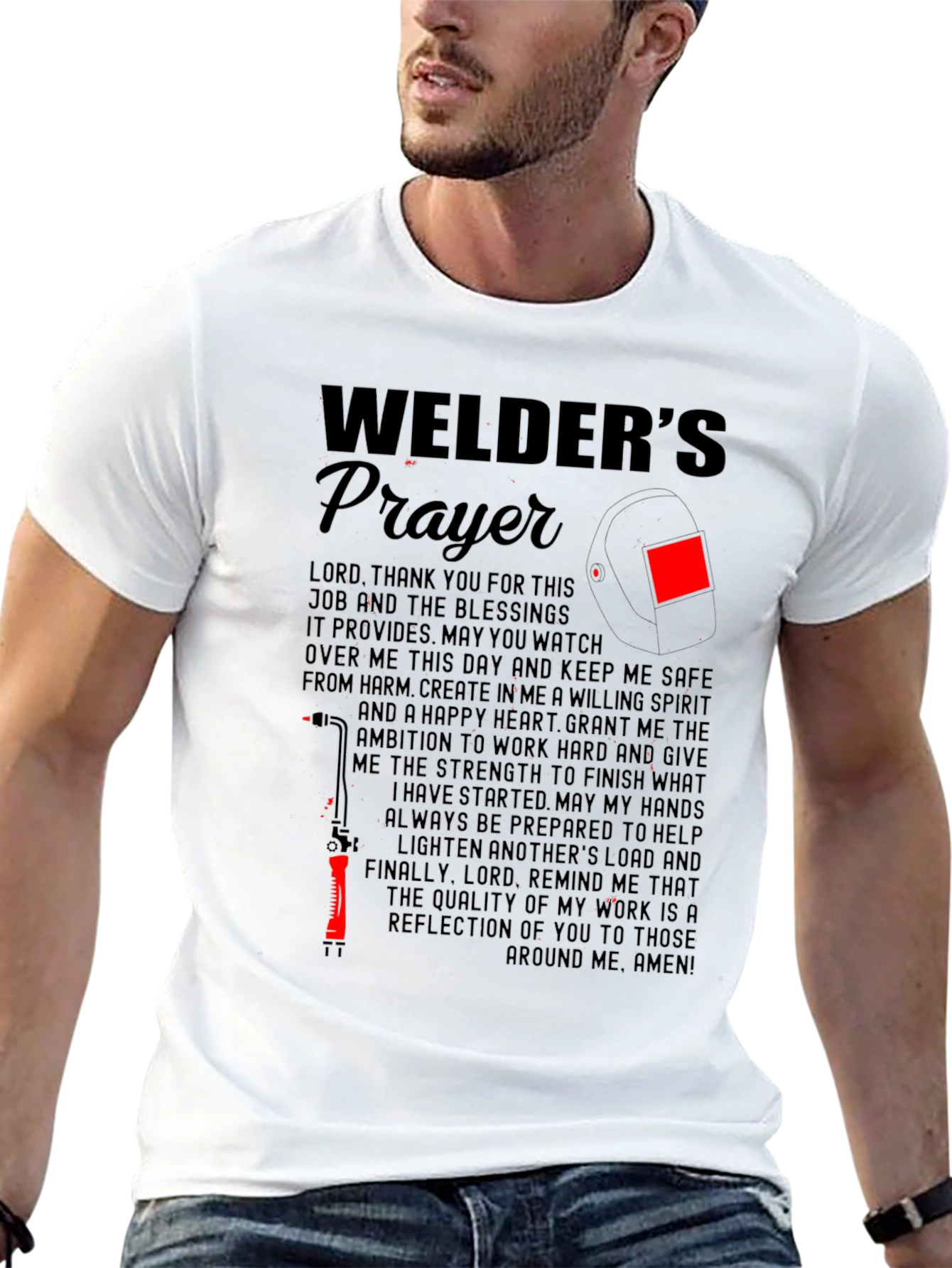 Welders Prayer Graphic T-Shirt