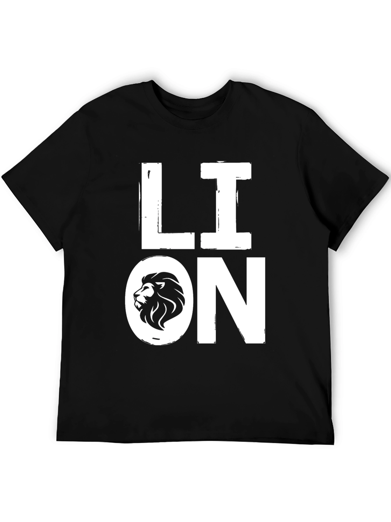 Lion Graphic Tee - Cool Animal Print T-Shirt